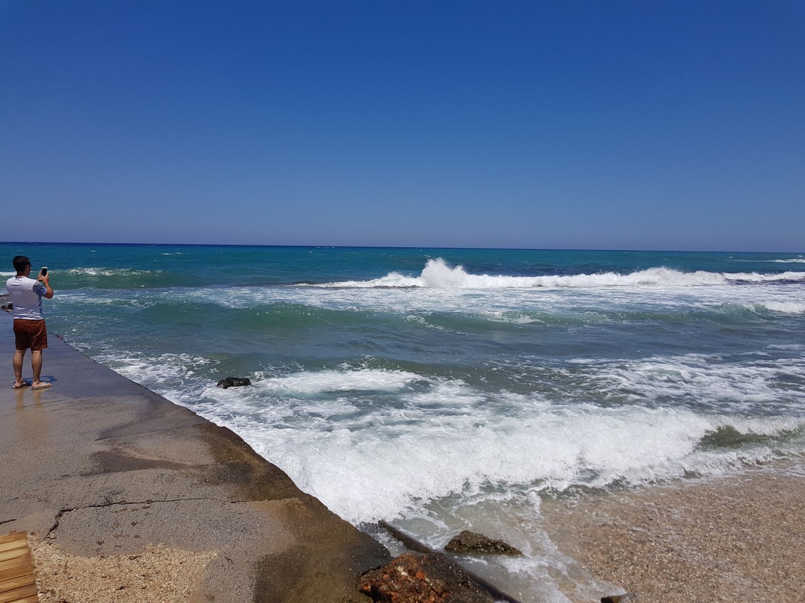Samsung Galaxy S8 sample photo. Beach, sea, crete photography