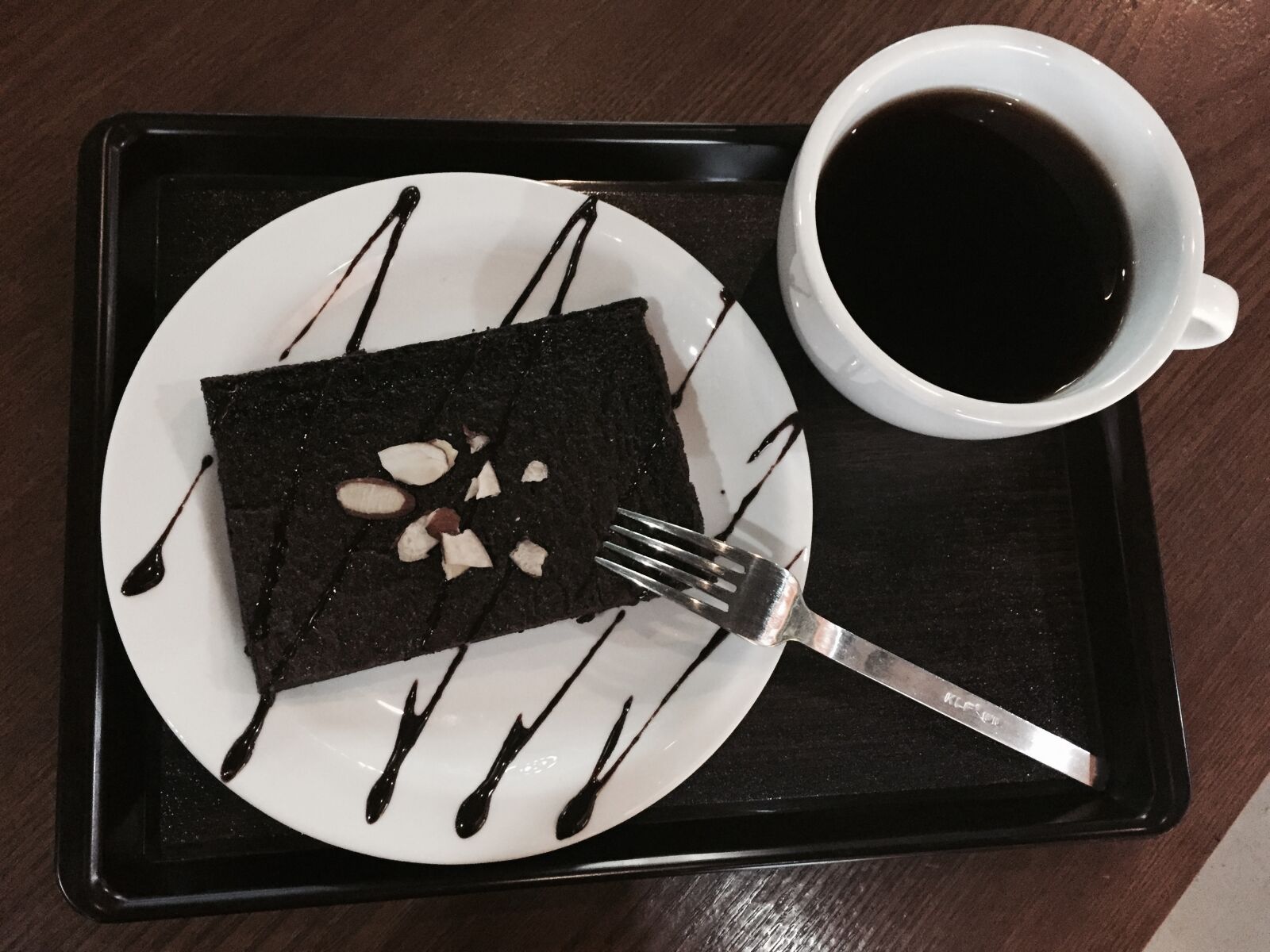 Apple iPhone 6 sample photo. Brownie, hand our coffee photography