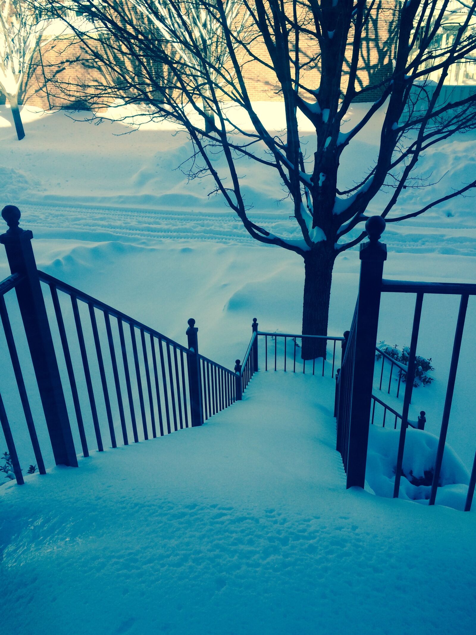 iPhone 5s back camera 4.15mm f/2.2 sample photo. Slide, danger, snow photography
