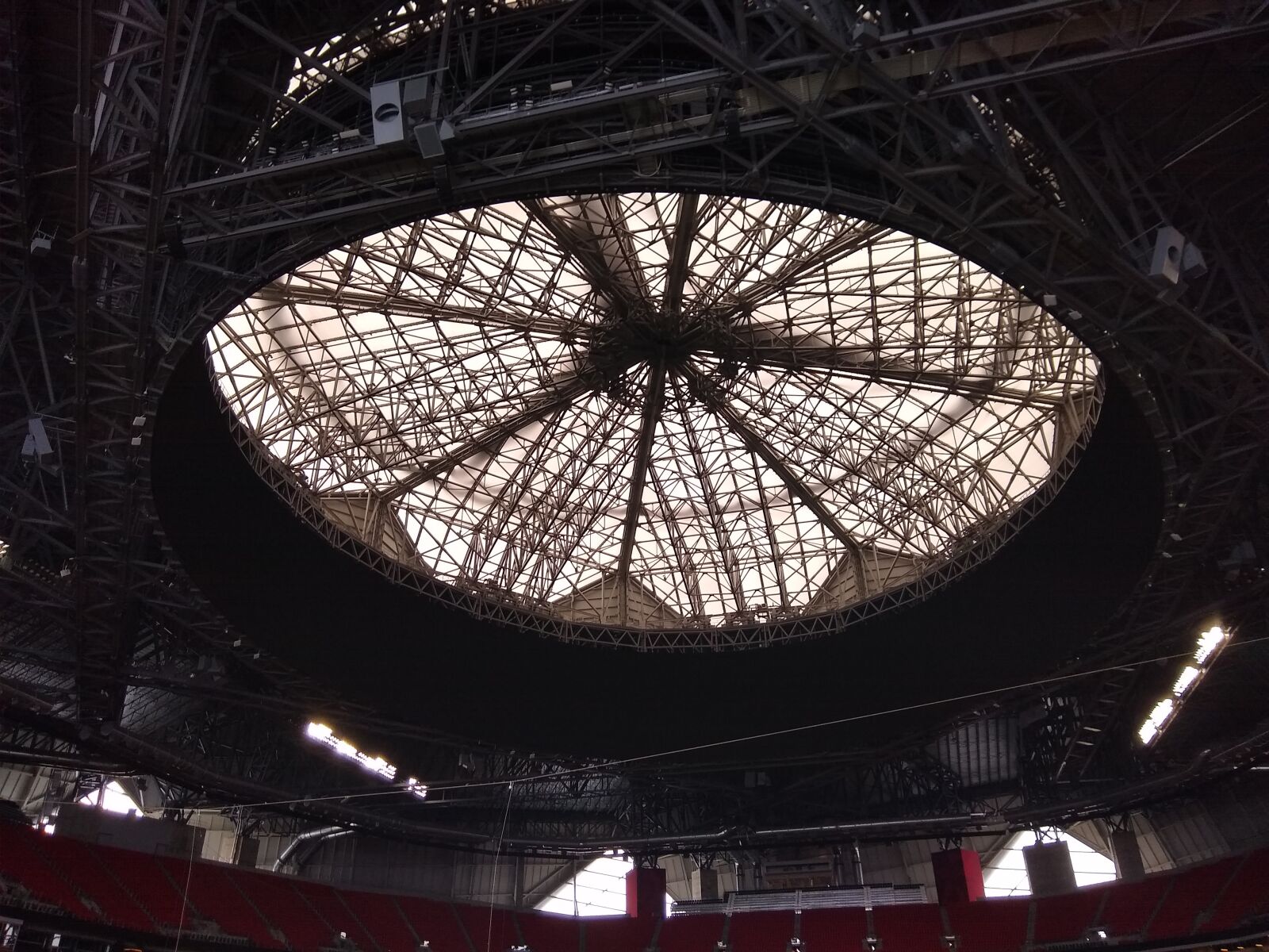 Motorola moto g(8) plus sample photo. Estadio, atlanta, football photography