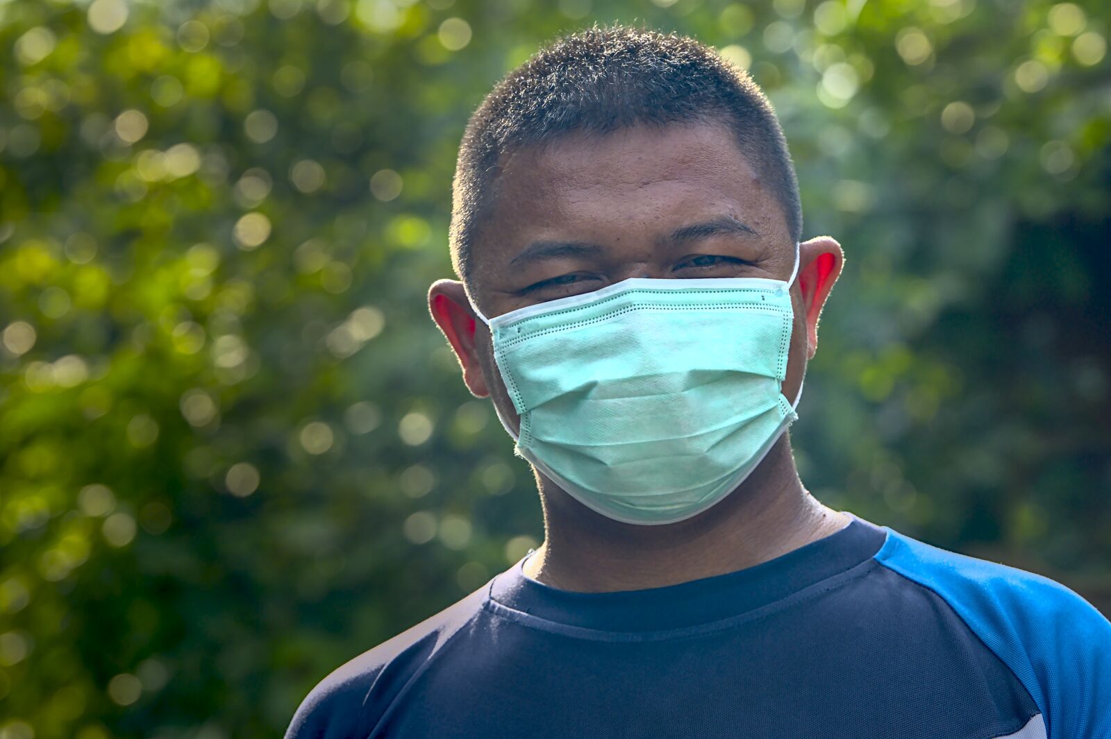 Nikon D500 sample photo. Face mask, surgical mask photography