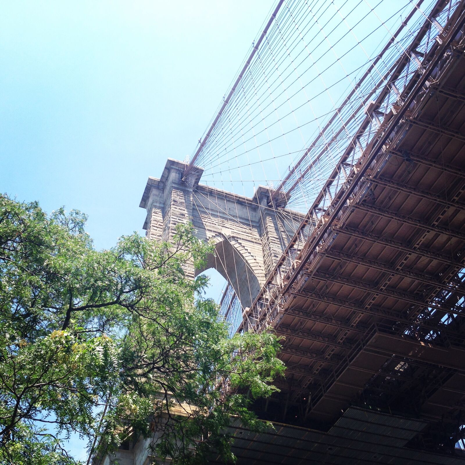 iPhone 5 back camera 4.12mm f/2.4 sample photo. New york, brooklyn, bridge photography