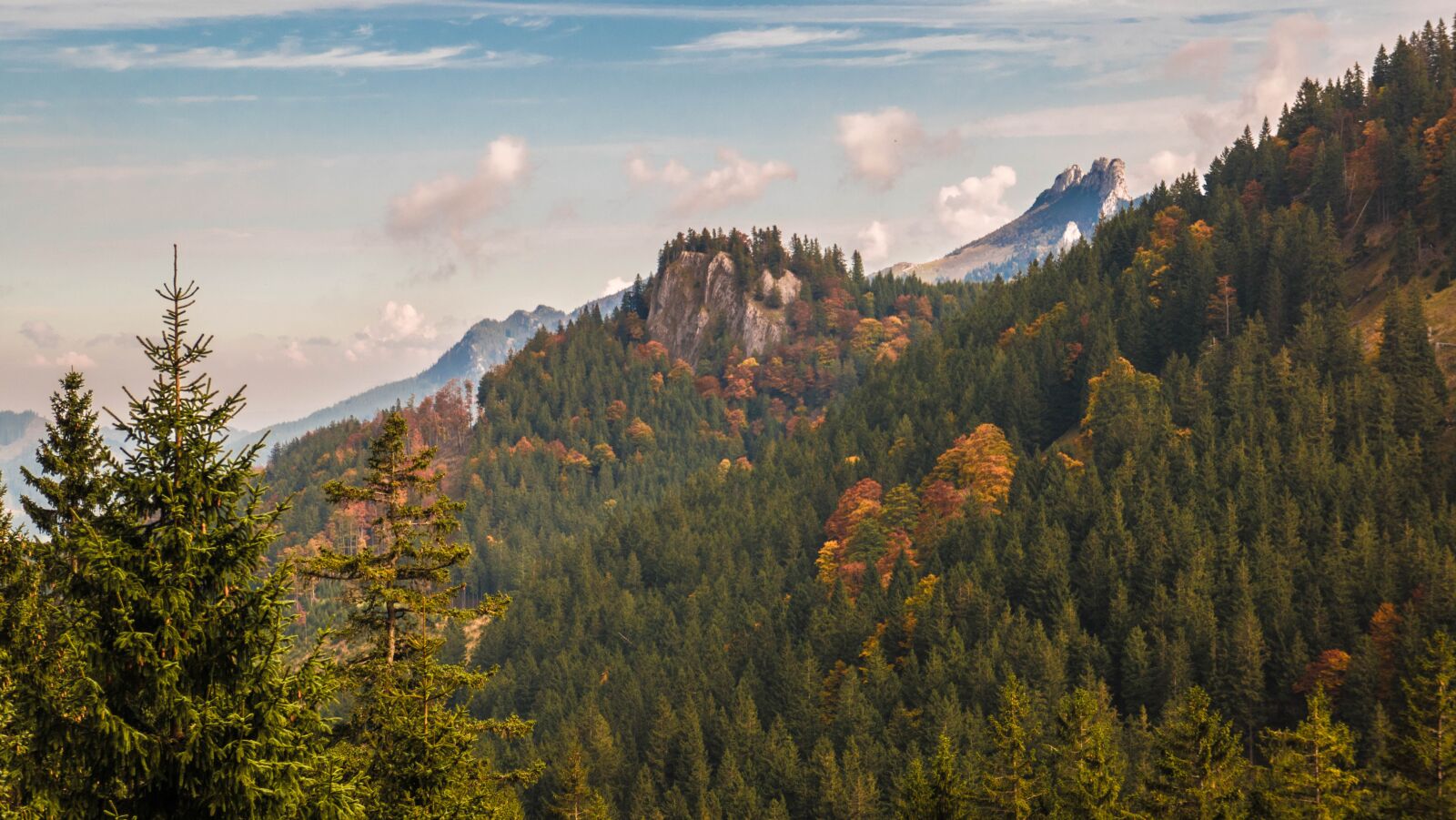 Panasonic DMC-TZ101 sample photo. Kampenwand, fall color, mountains photography