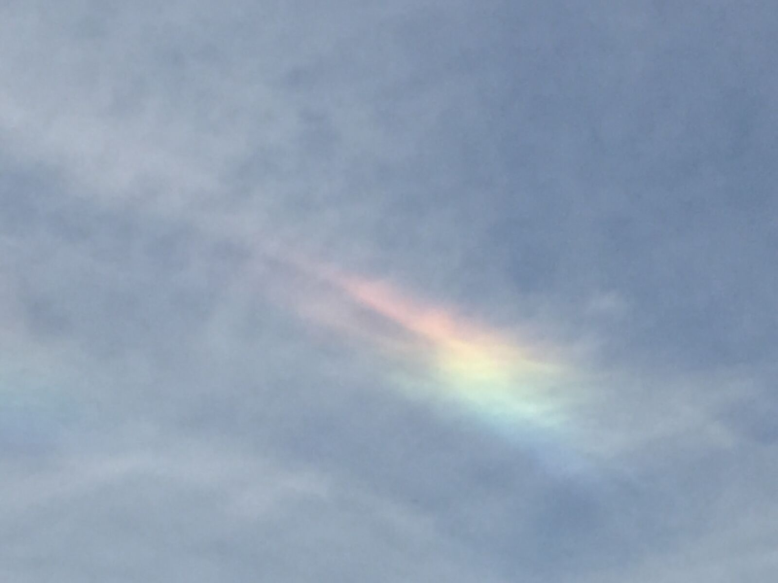 iPhone 6 back camera 4.15mm f/2.2 sample photo. Rainbow, sky, clouds photography