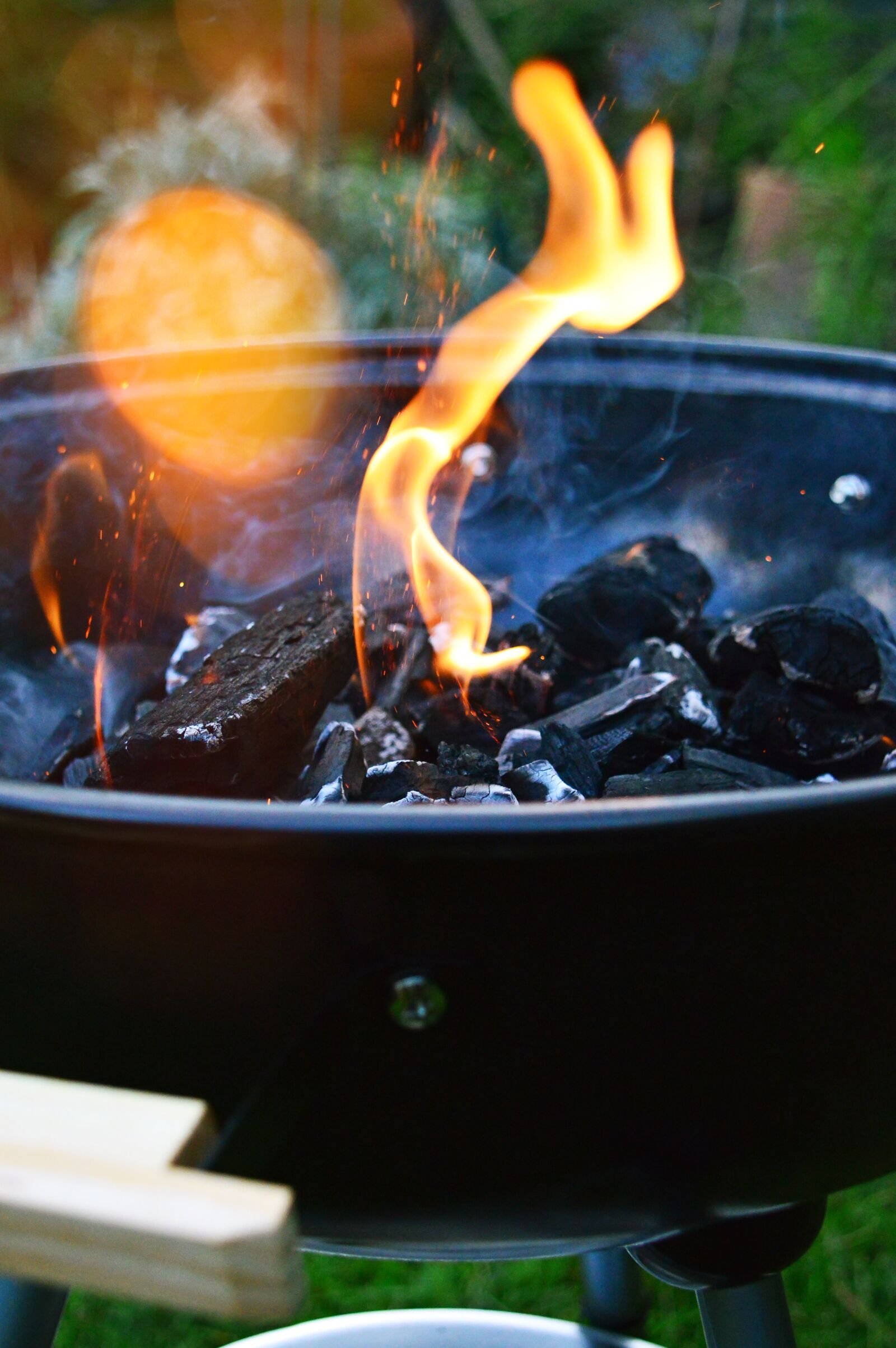 Nikon D3200 sample photo. Charcoal, garden party, baking photography
