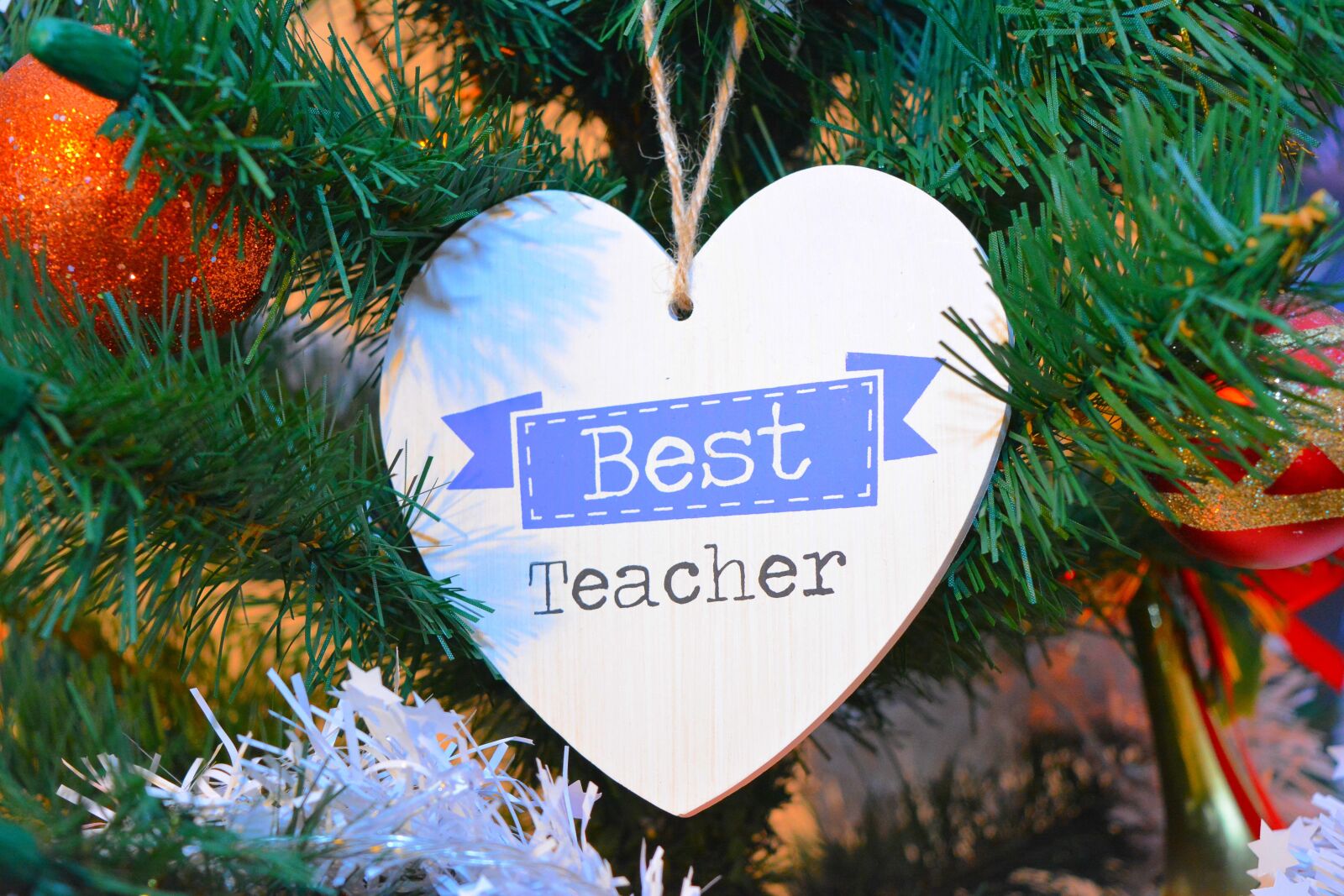 Nikon D5200 sample photo. Ornament, brad, christmas photography