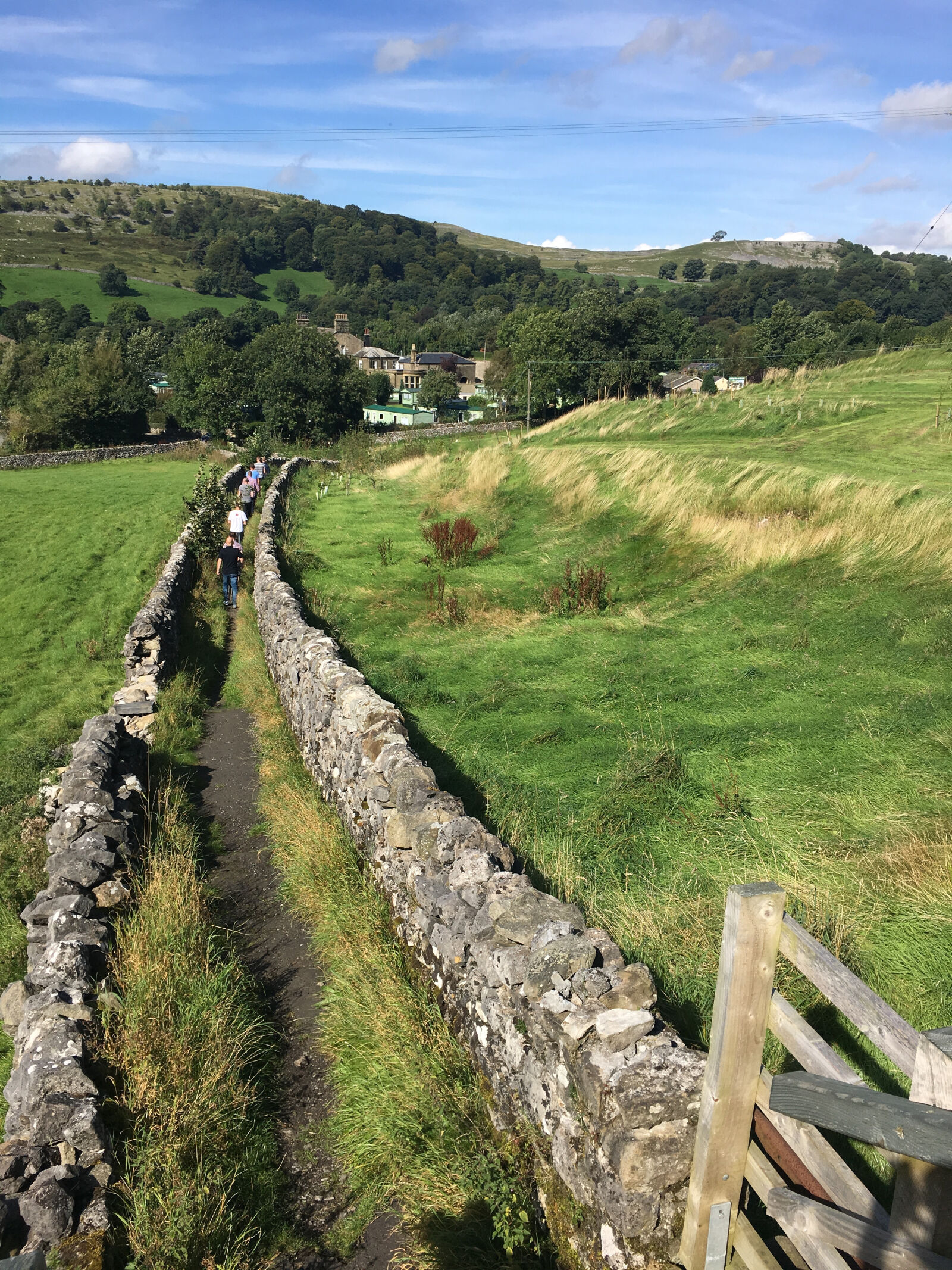 Apple iPhone 6s sample photo. Fields, footpath, giggleswick photography