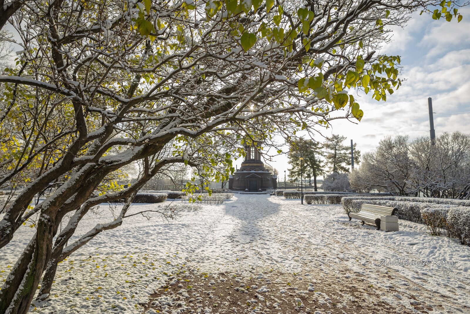 Canon EF 24-70mm F2.8L II USM sample photo. The first snow, snow photography