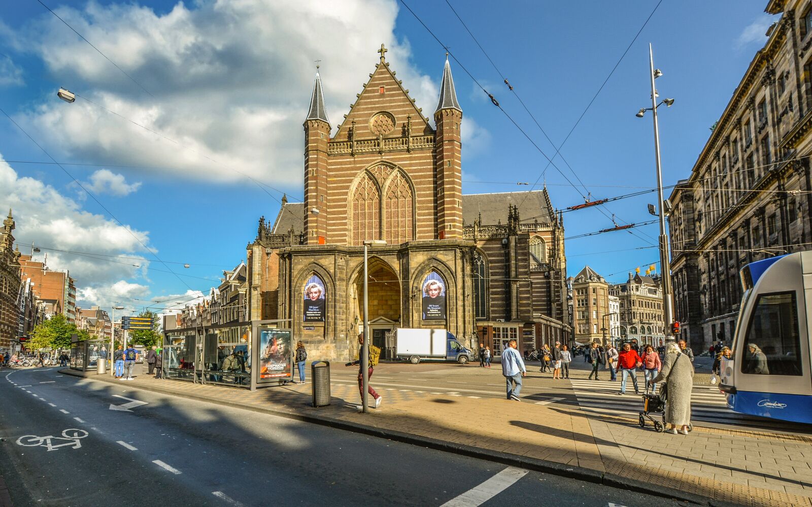 Nikon D5200 sample photo. Marilyn monroe, church, amsterdam photography