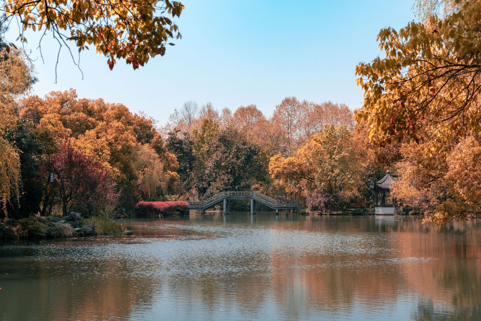 Canon EOS 5D Mark IV sample photo. Autumn, lake, west lake photography