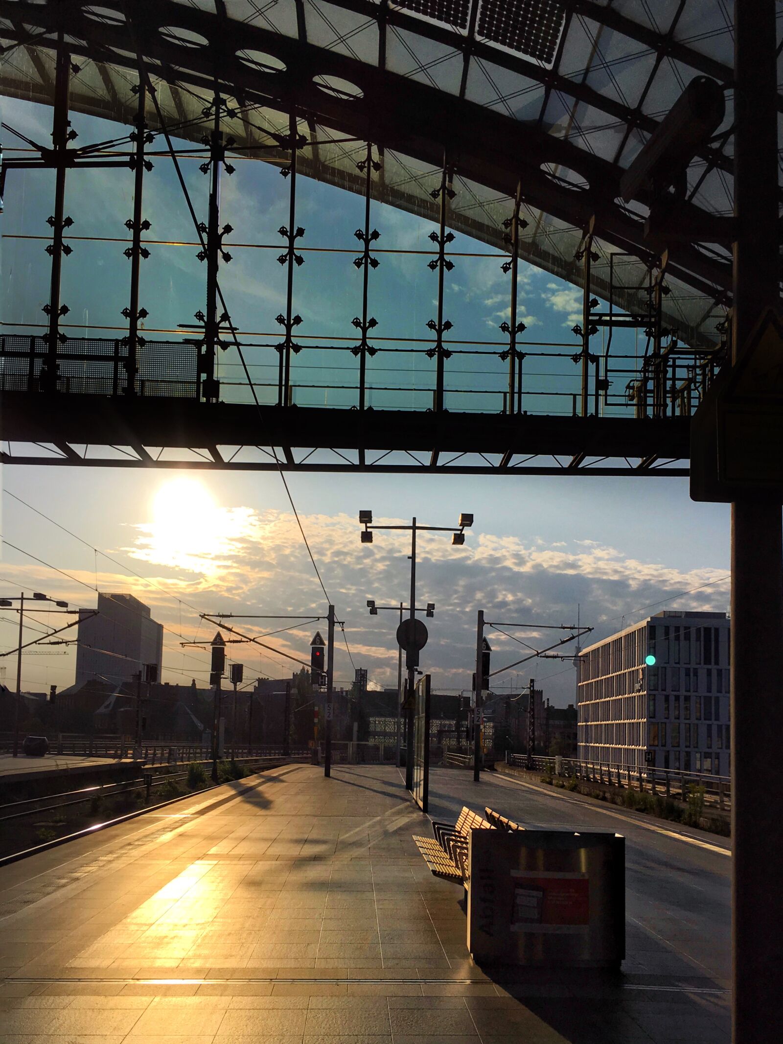 iPhone 6s Plus back camera 4.15mm f/2.2 sample photo. Central station, berlin, glass photography
