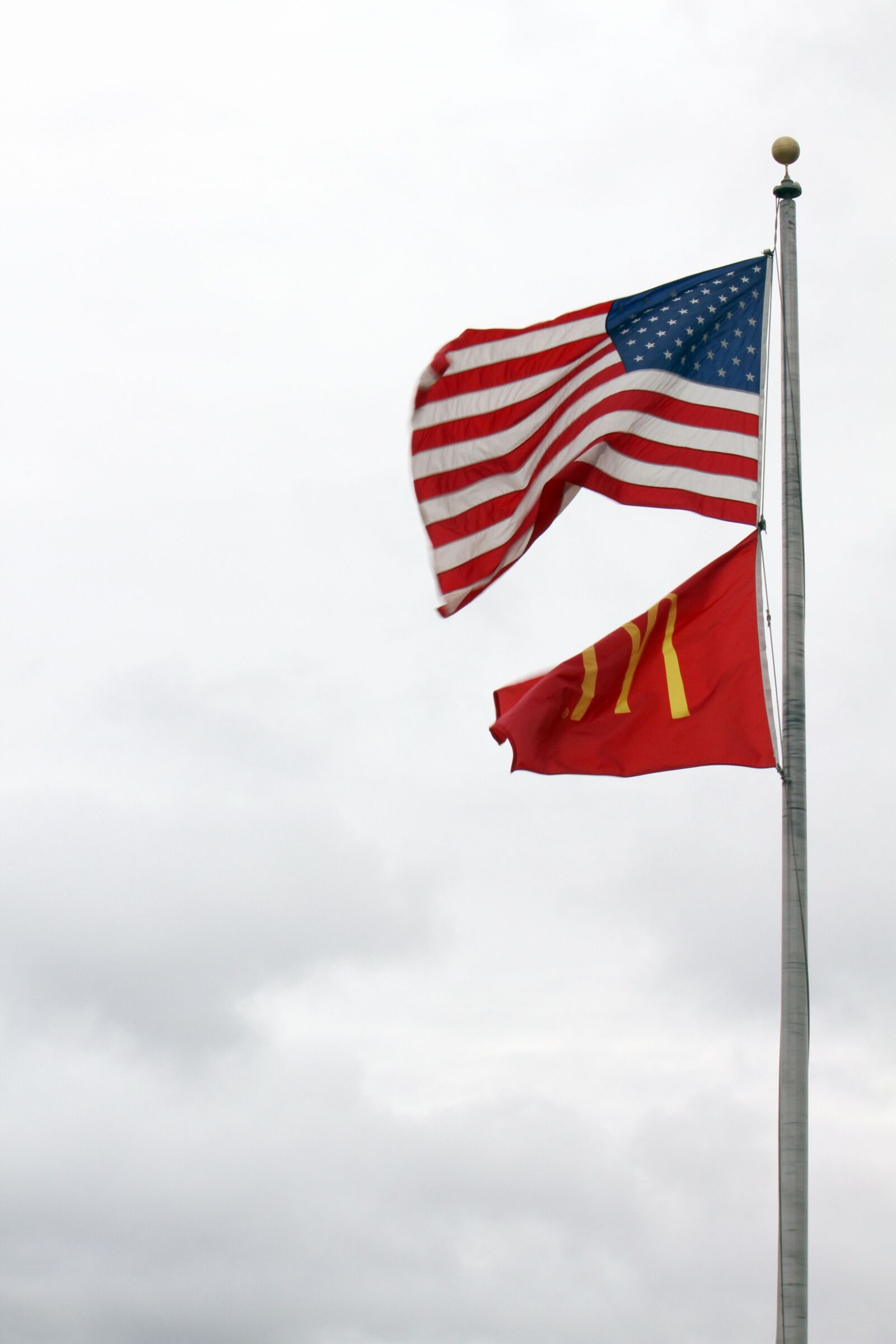 Canon EOS 7D sample photo. Usa, mcdonald's, flags photography