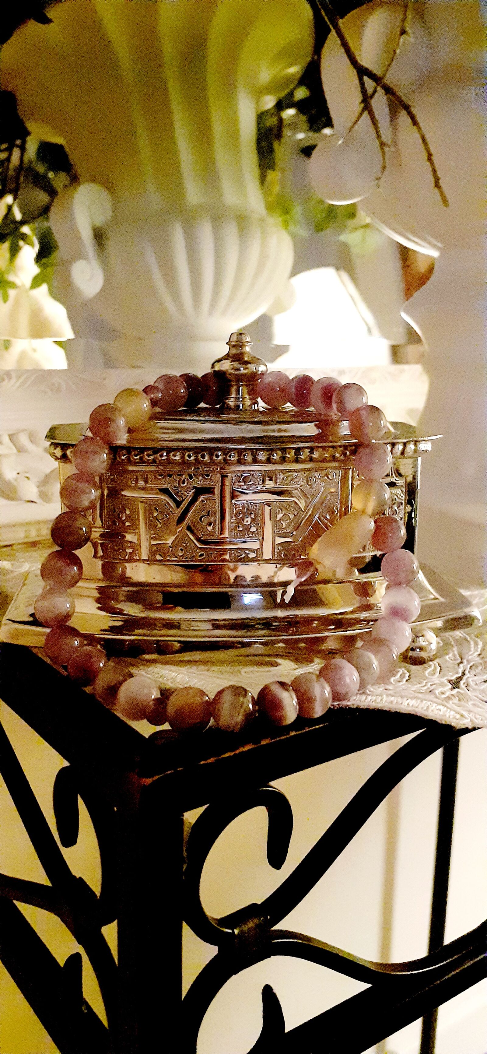 Samsung SM-A202F sample photo. Decoration, rosary, argent photography