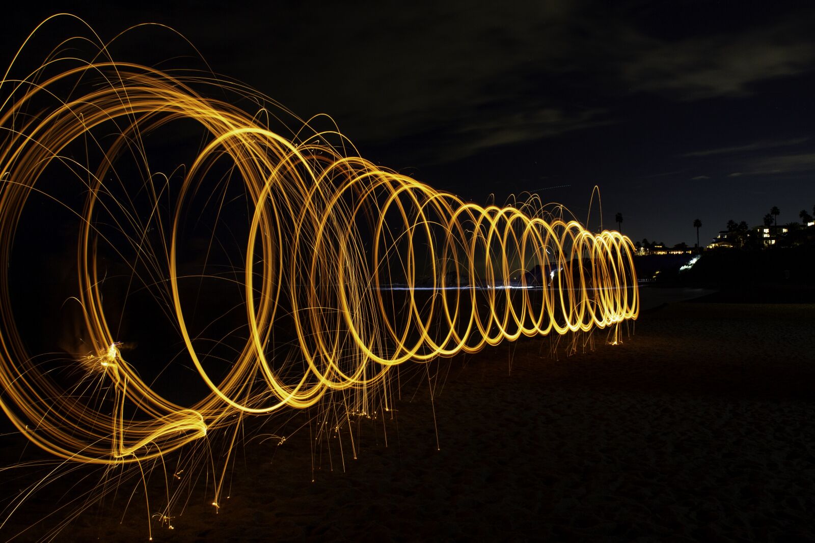 Canon EF 24mm F2.8 sample photo. Light painting, steel wool photography