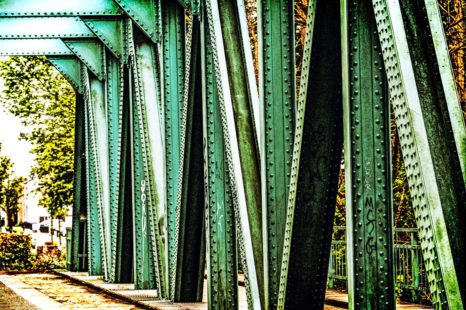 Nikon Df sample photo. Bridge, columns, bridges photography