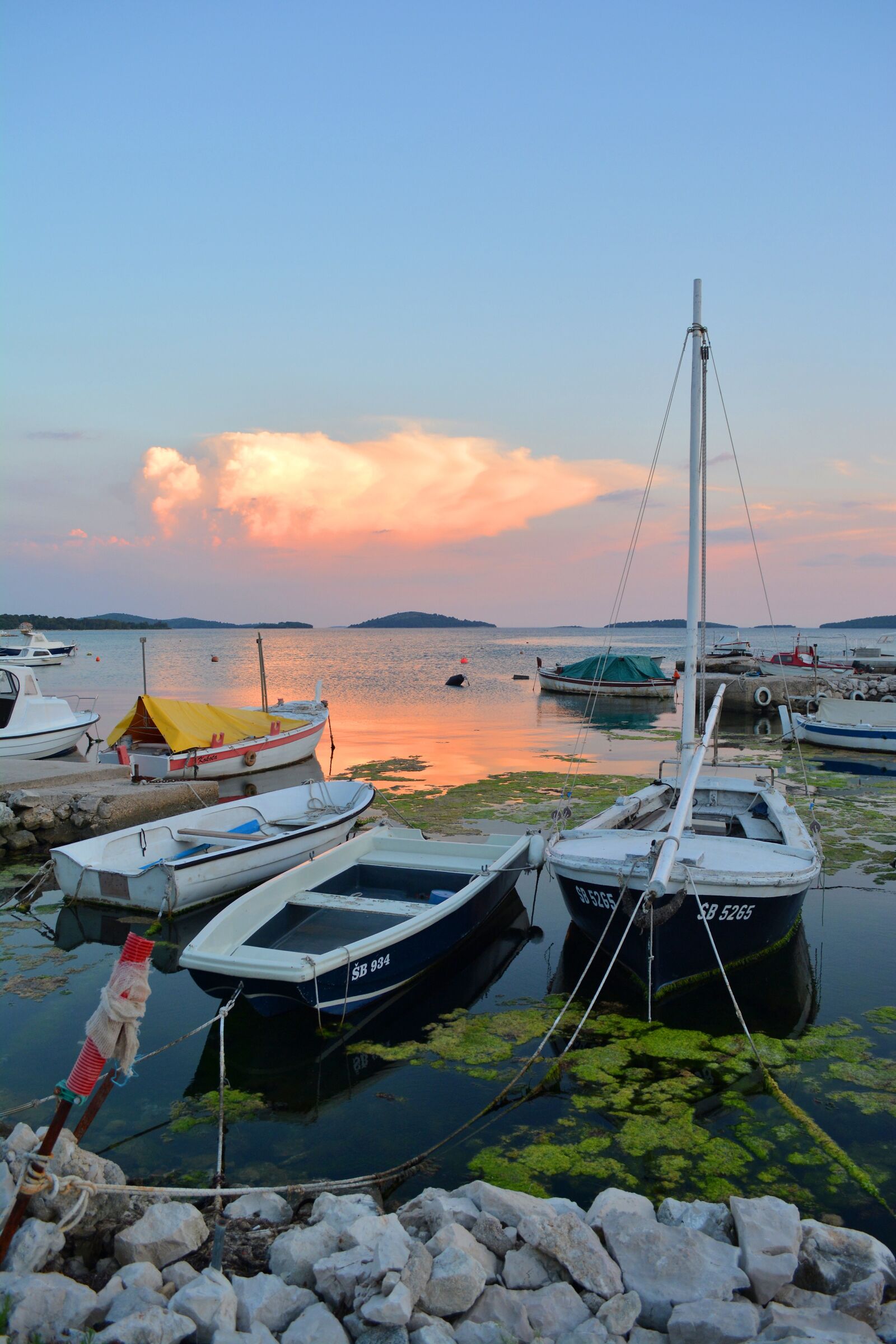Nikon D5200 sample photo. Boats, sunset, sea photography