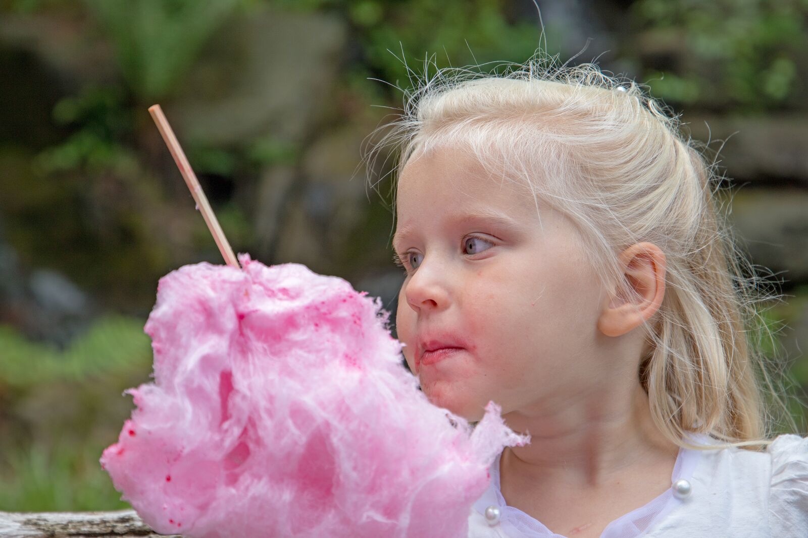 Canon EF 24-105mm F3.5-5.6 IS STM sample photo. Portrait, candy, cotton candy photography