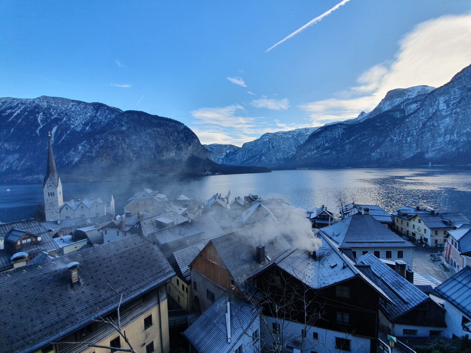 Samsung SM-G973F sample photo. Roof, hallstatt, lake photography