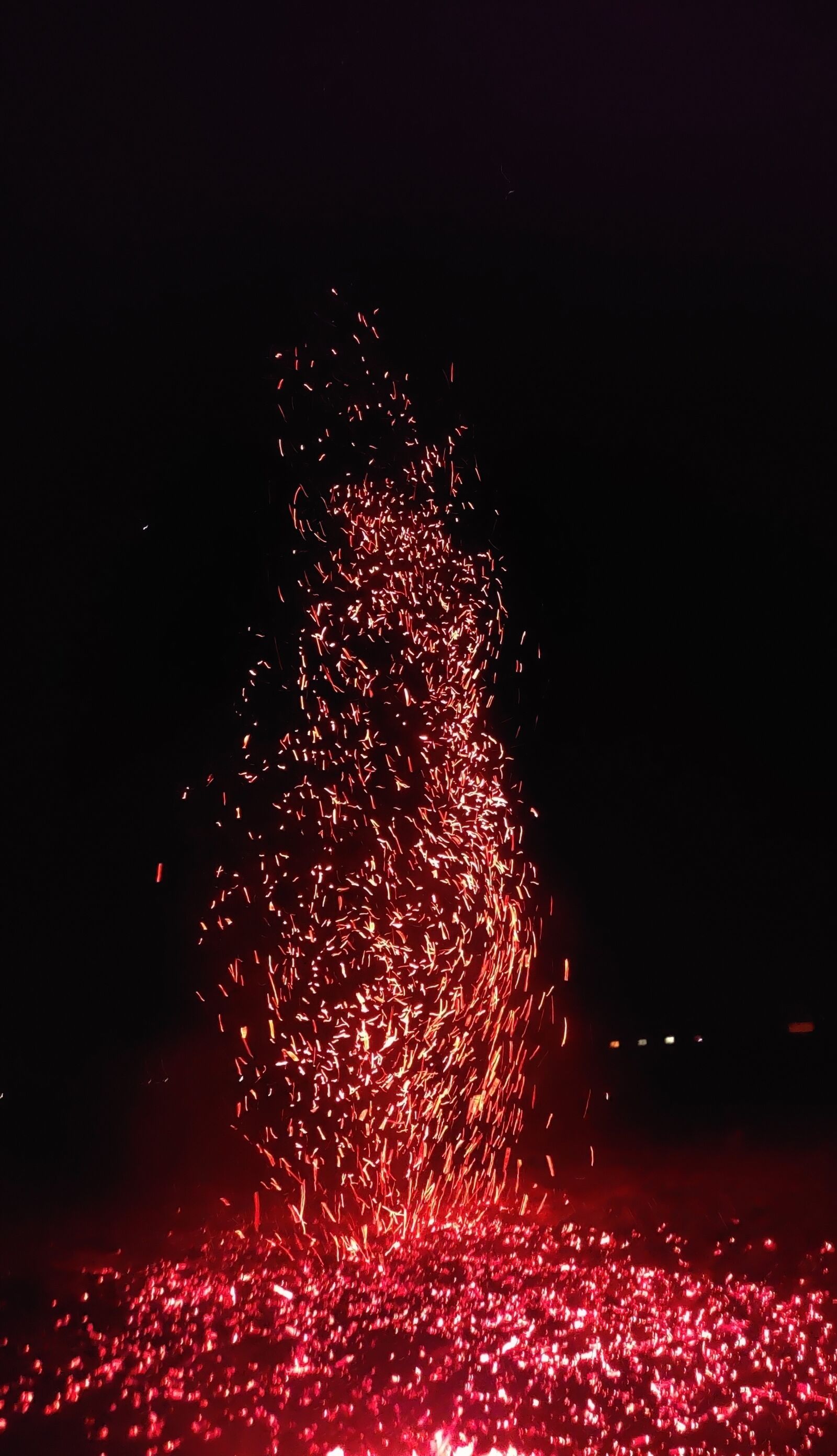OnePlus GM1910 sample photo. Flame, petard, night photography