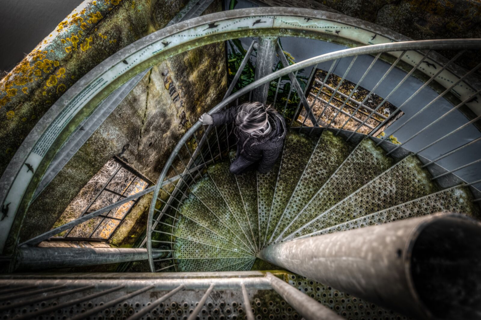 Nikon D610 sample photo. Stairs, girl, lost photography