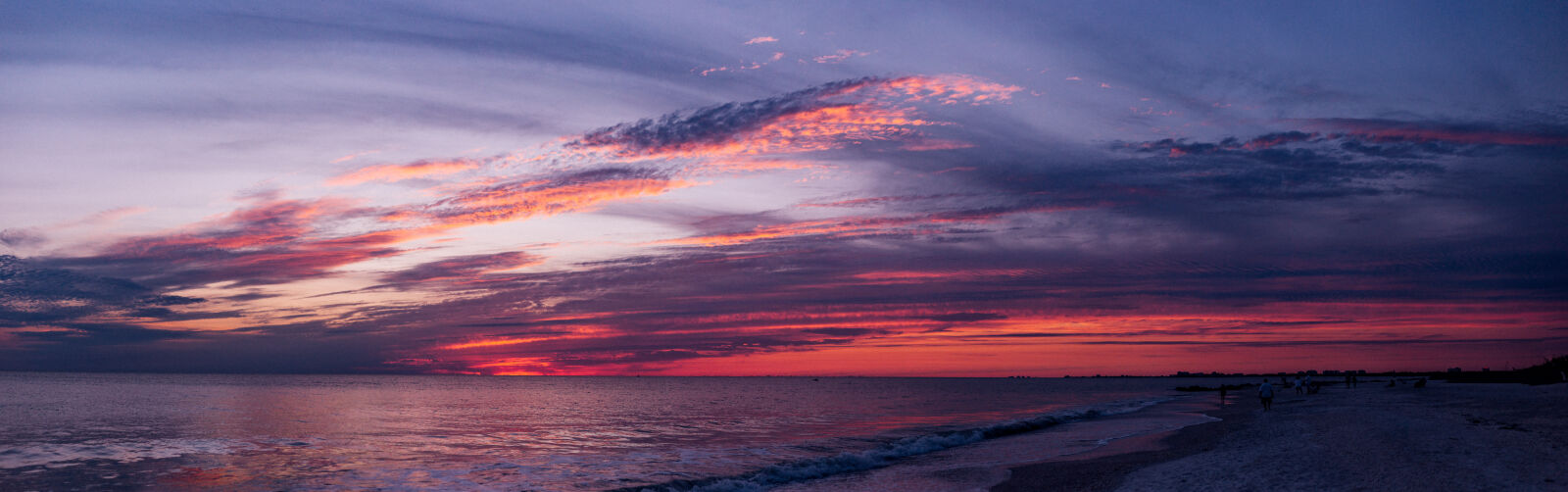 Canon EOS 6D + Canon EF 50mm F1.8 STM sample photo. Sunset, beach, ocean, panorama photography