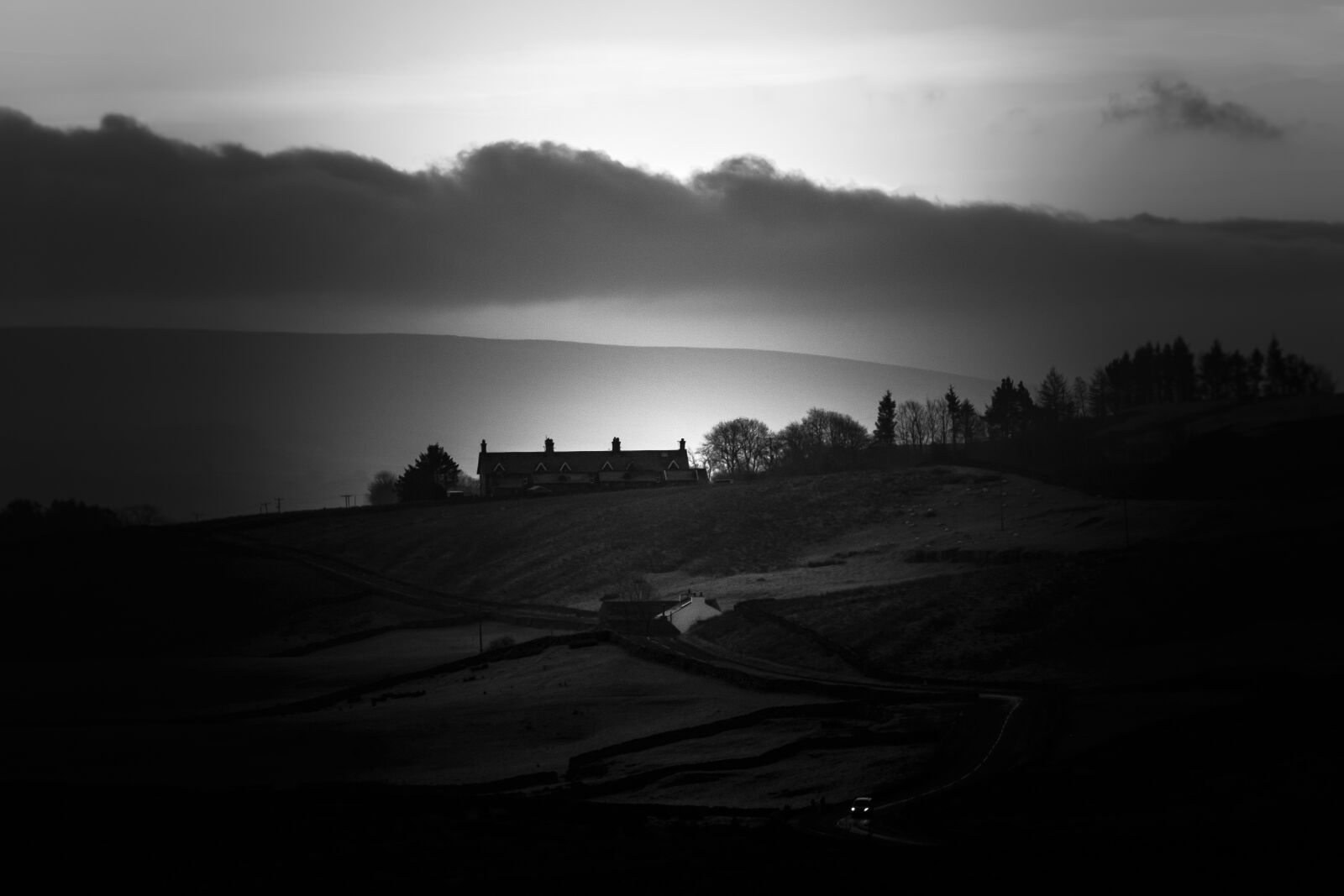 Nikon D7100 sample photo. Yorkshire dales, black and photography