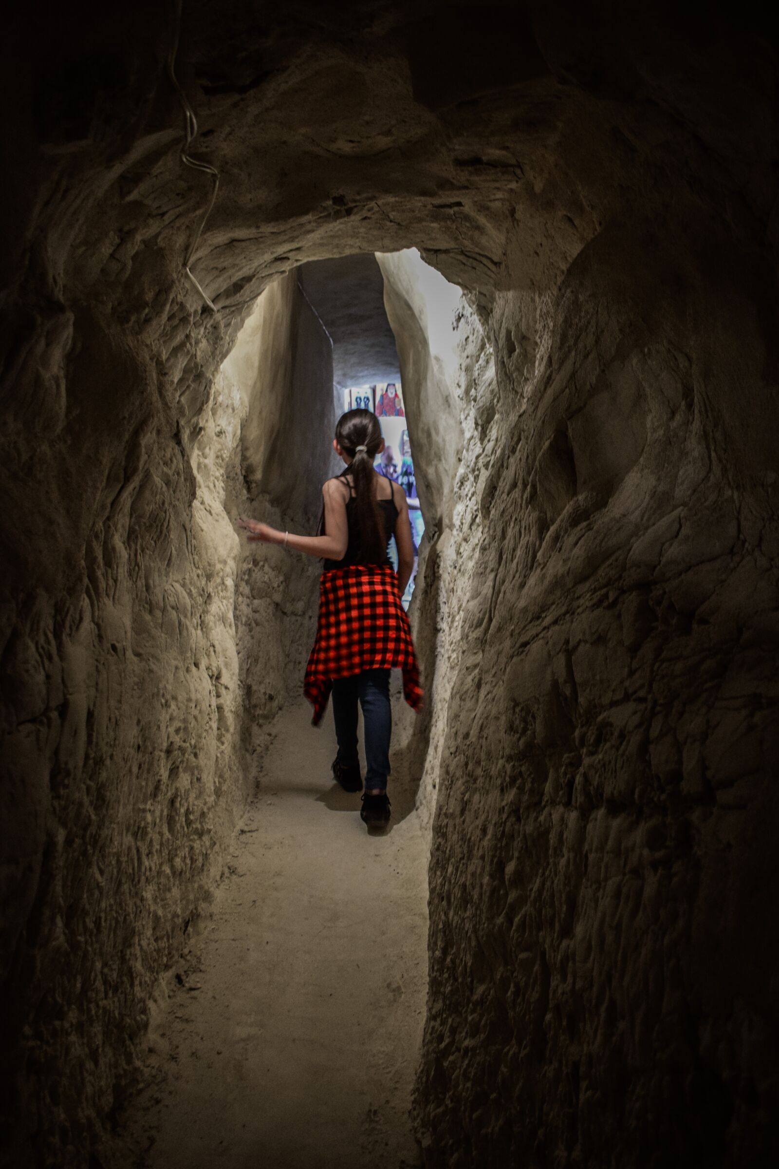 Nikon D3300 sample photo. Girl, child, tunnel photography