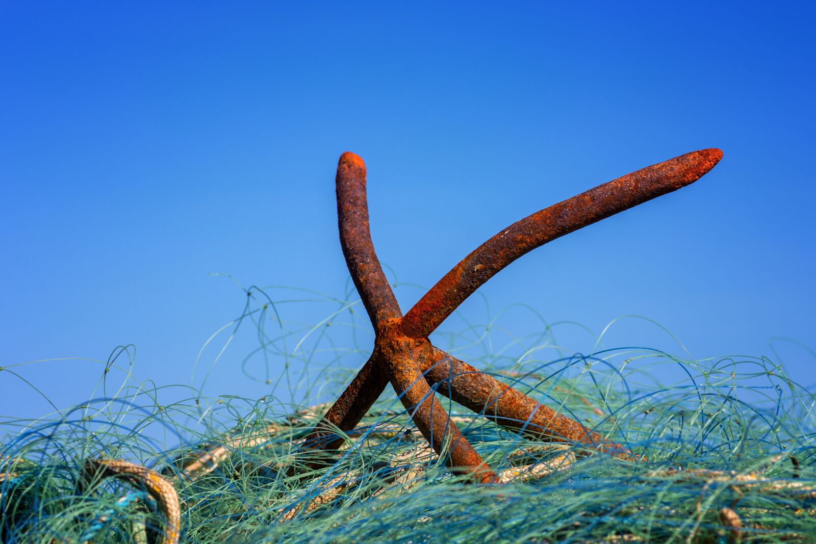 Nikon D7200 sample photo. Anchor, ship, rust photography
