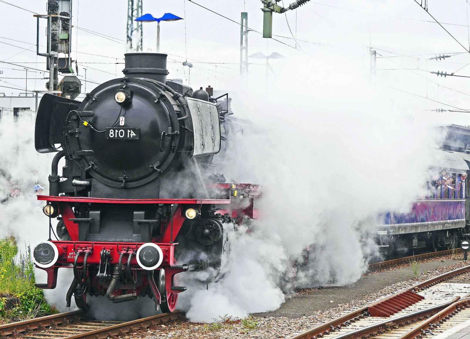Panasonic Lumix DMC-GH3 sample photo. Locomotive, smoke, steam engine photography