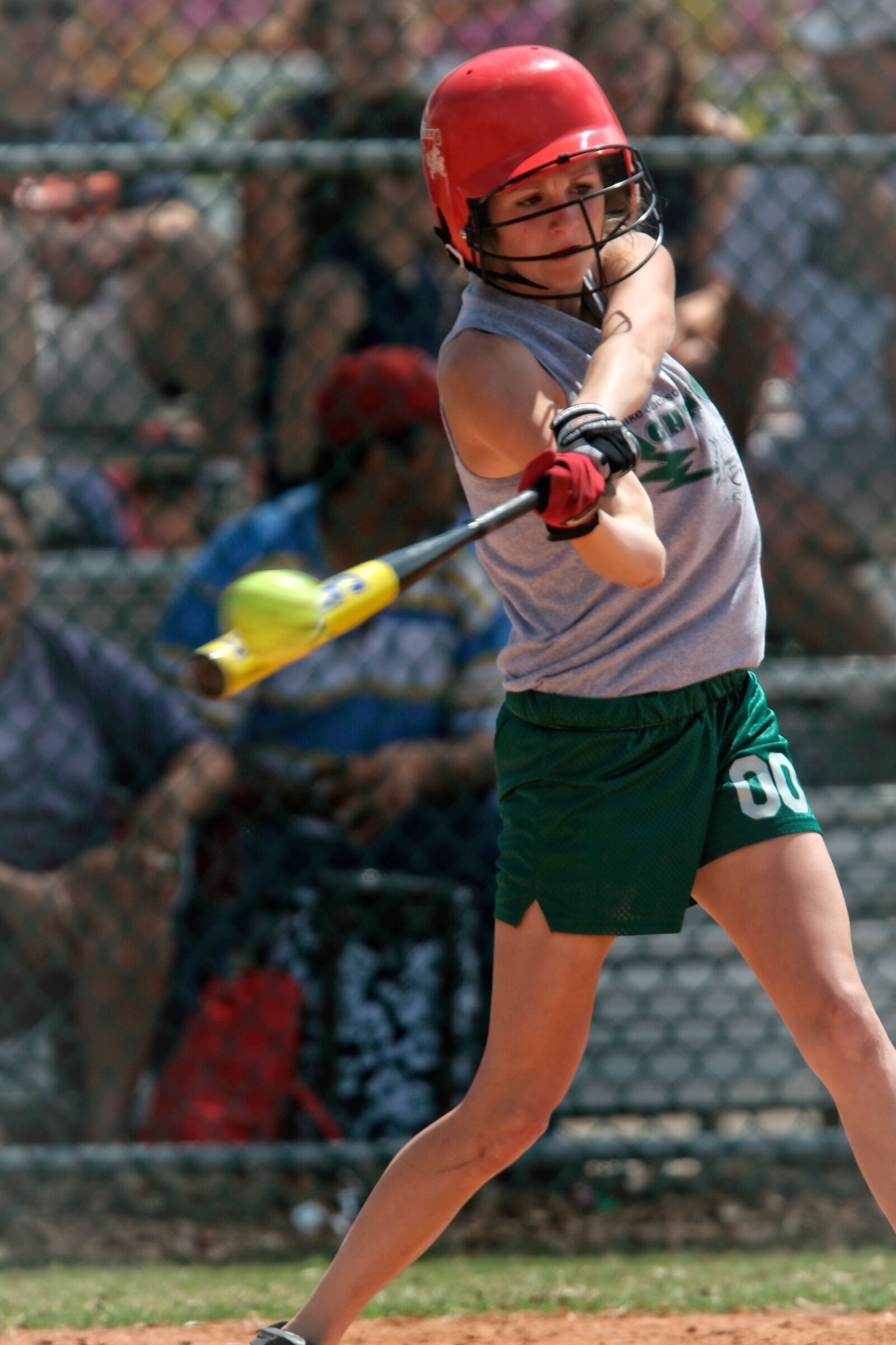 Canon EOS 20D sample photo. Softball, action, batter photography