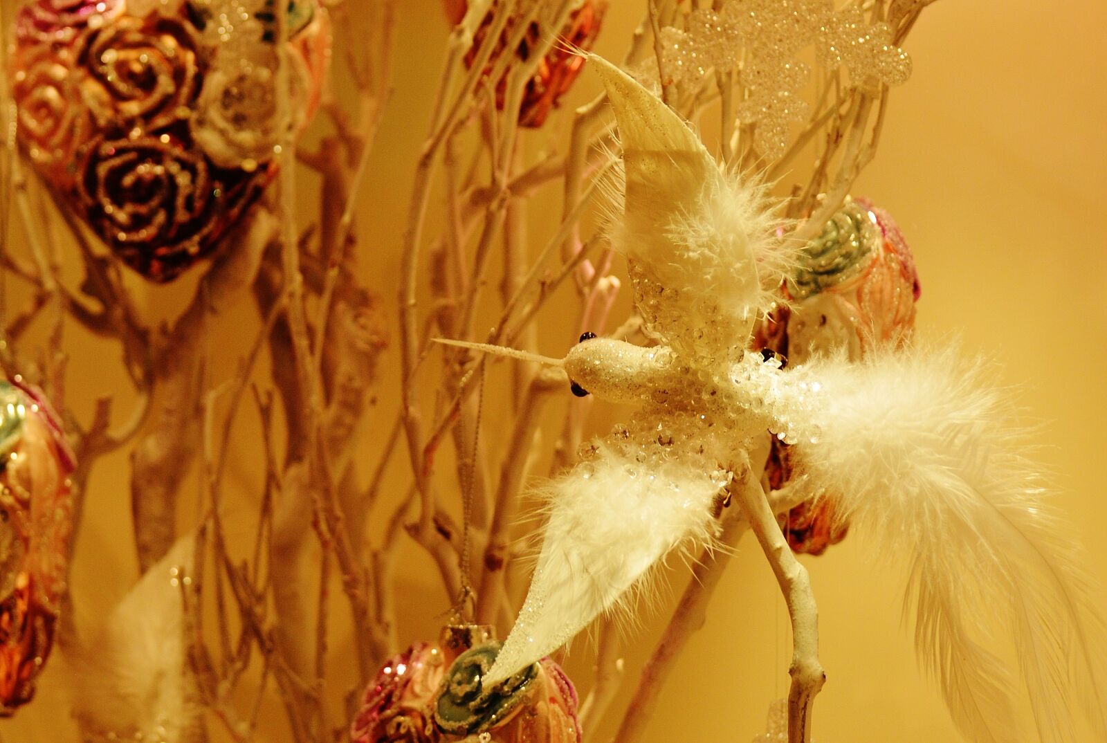 Nikon D3200 sample photo. Decoration, bird, branches photography