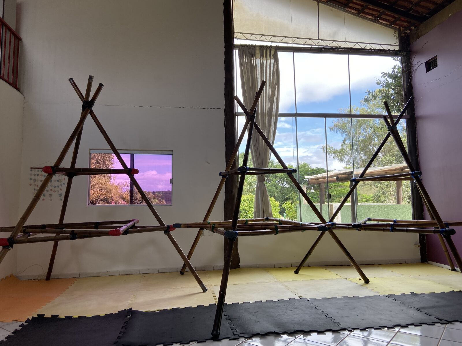Apple iPhone 11 sample photo. Bamboo, pyramid, equipment photography