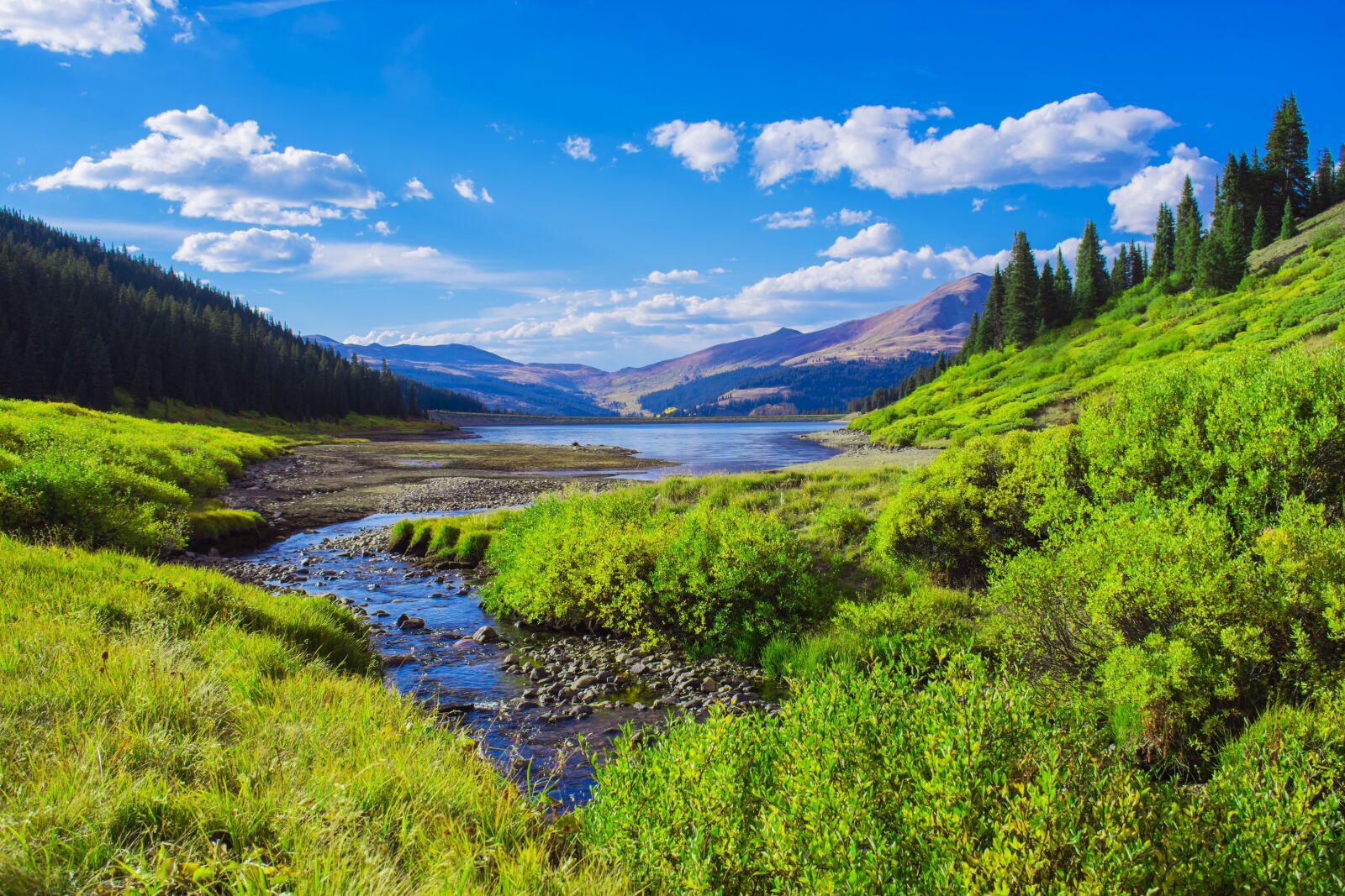 Nikon D3400 sample photo. Mountain valley, lake, colorado photography