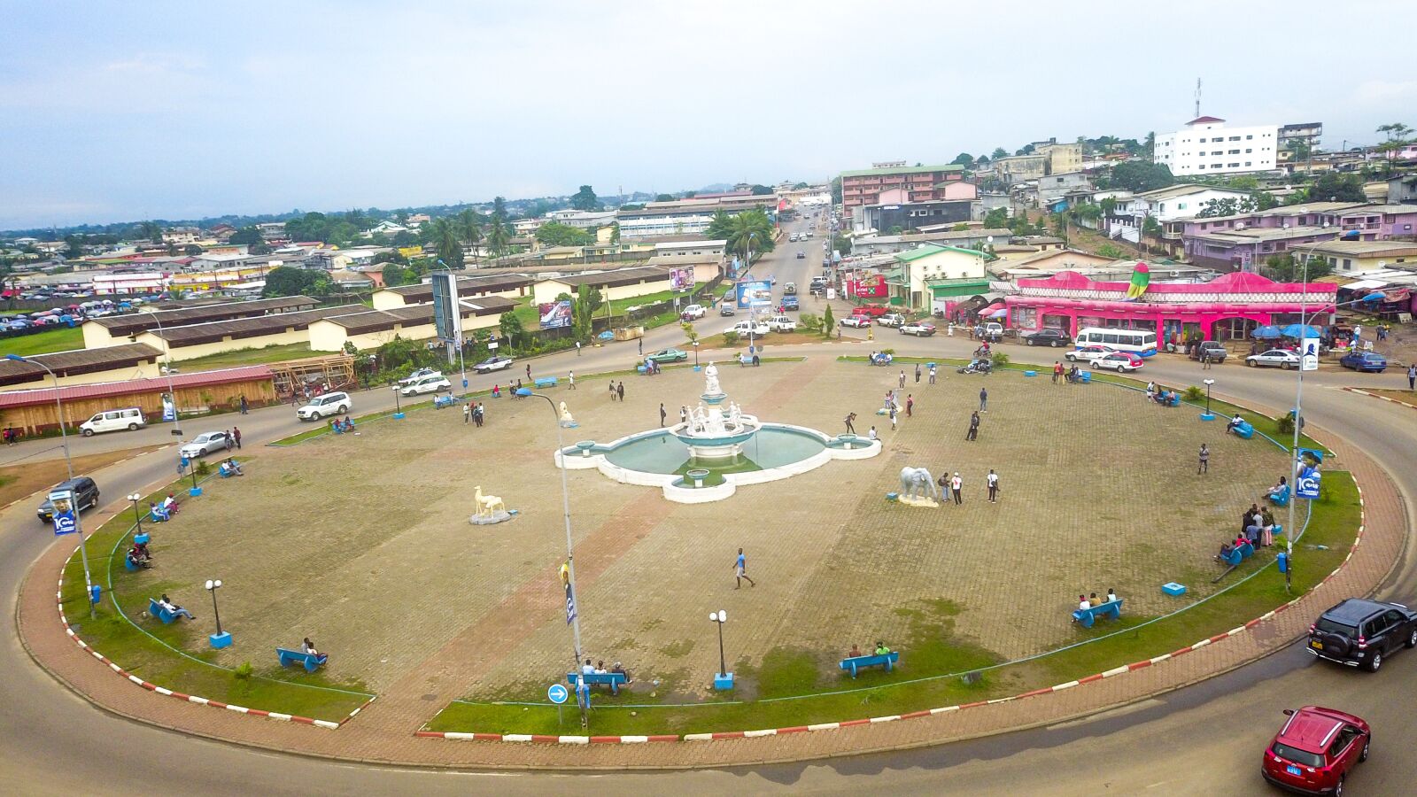 DJI FC220 sample photo. Gabon, nzeng, quartier photography
