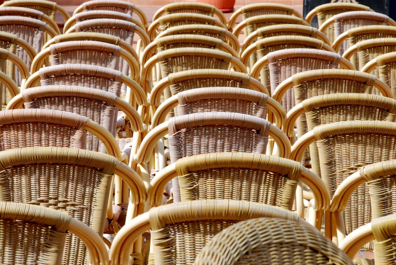 Nikon D80 sample photo. Chairs, terrace, chair photography