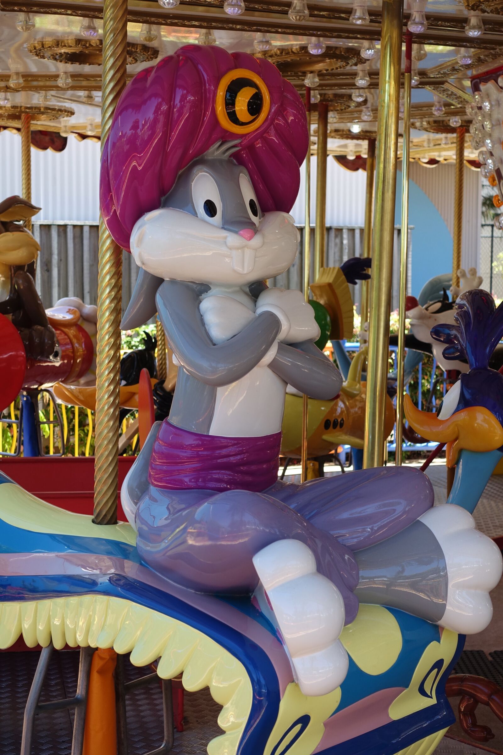 Sony Cyber-shot DSC-RX100 III sample photo. Character, merry-go-round, rabbit photography