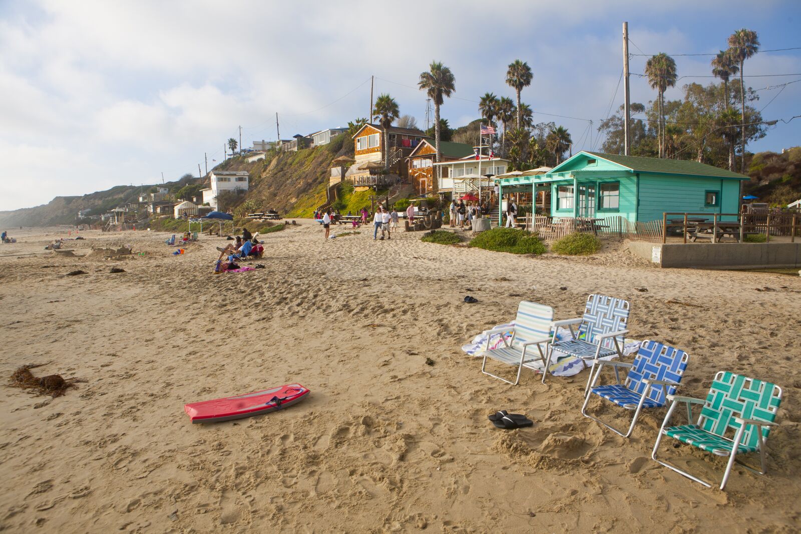 Canon EOS 5D sample photo. Beach, empty, beach chairs photography