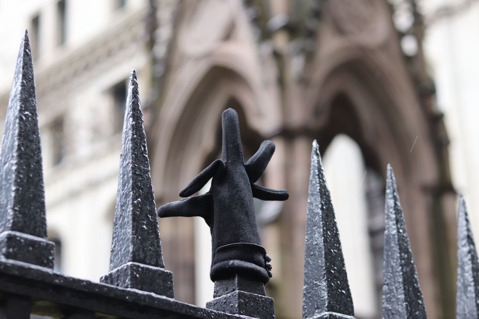 Canon EOS 200D (EOS Rebel SL2 / EOS Kiss X9) sample photo. Fence, glove, church photography