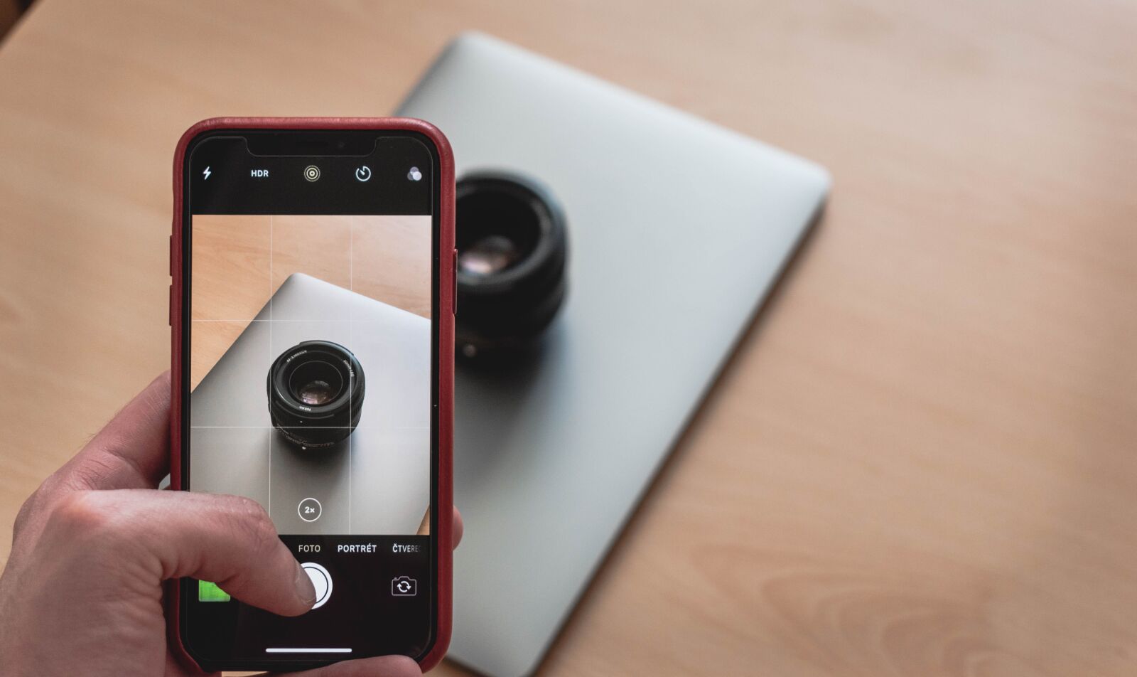 Nikon D5600 sample photo. Mobile phone, notebook, lens photography