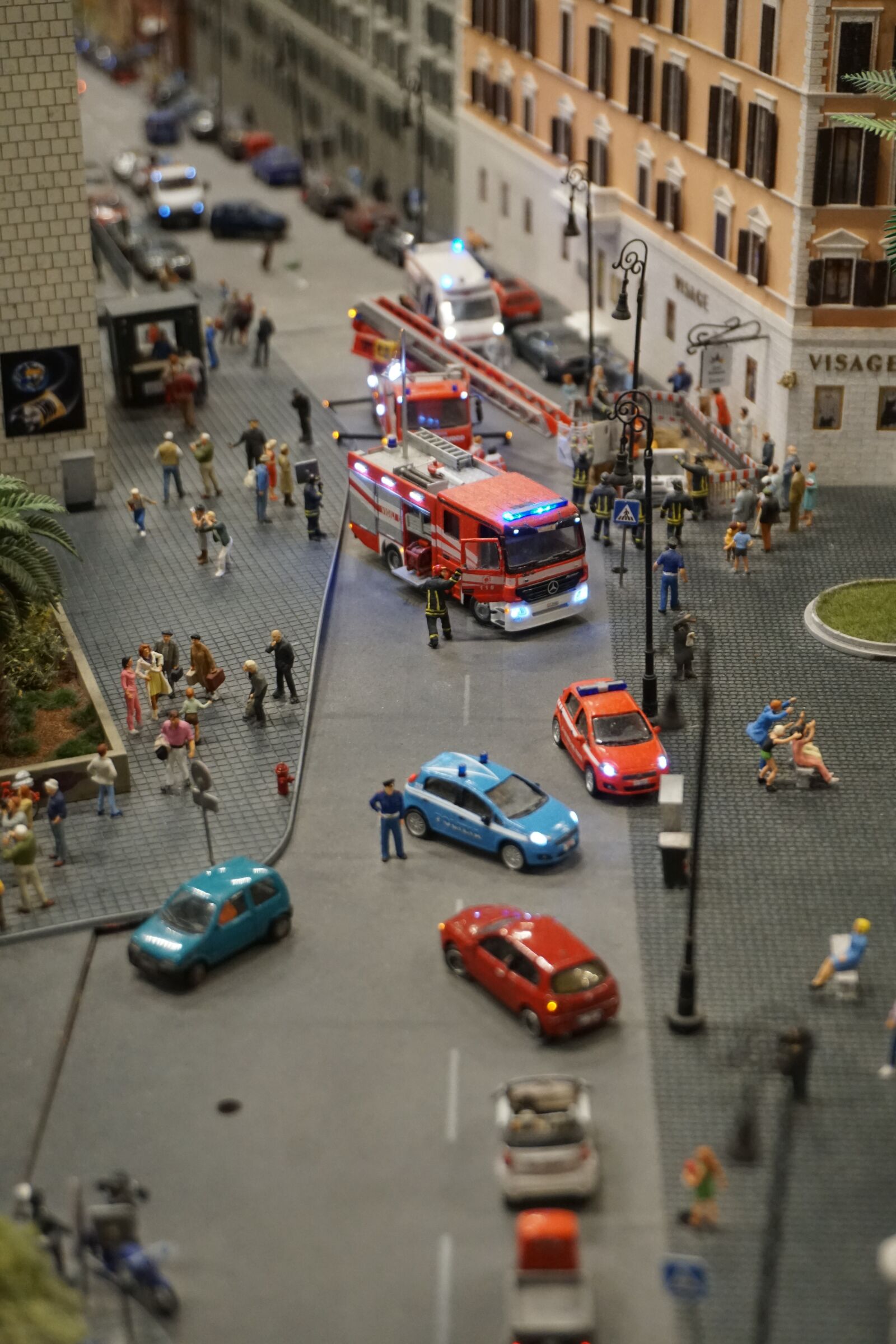Sony a6300 sample photo. Miniature, model, fire photography