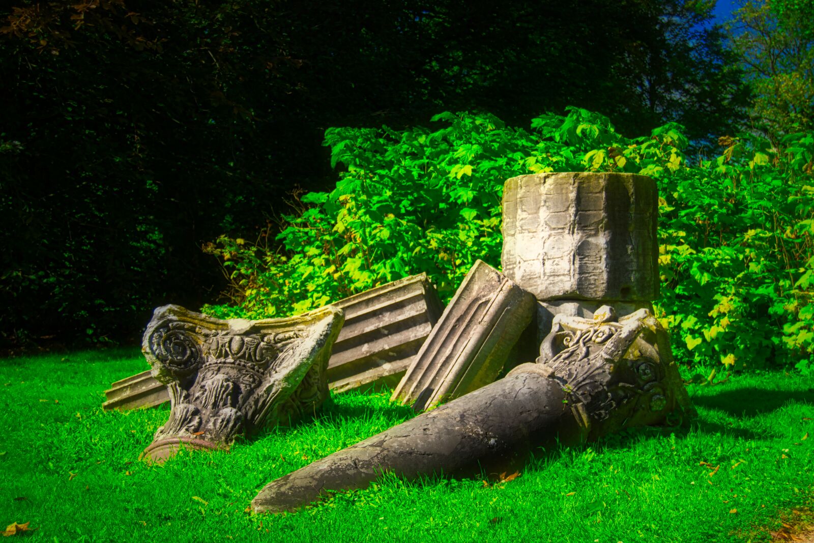 Nikon D5300 sample photo. Columnar, ruin, debris photography