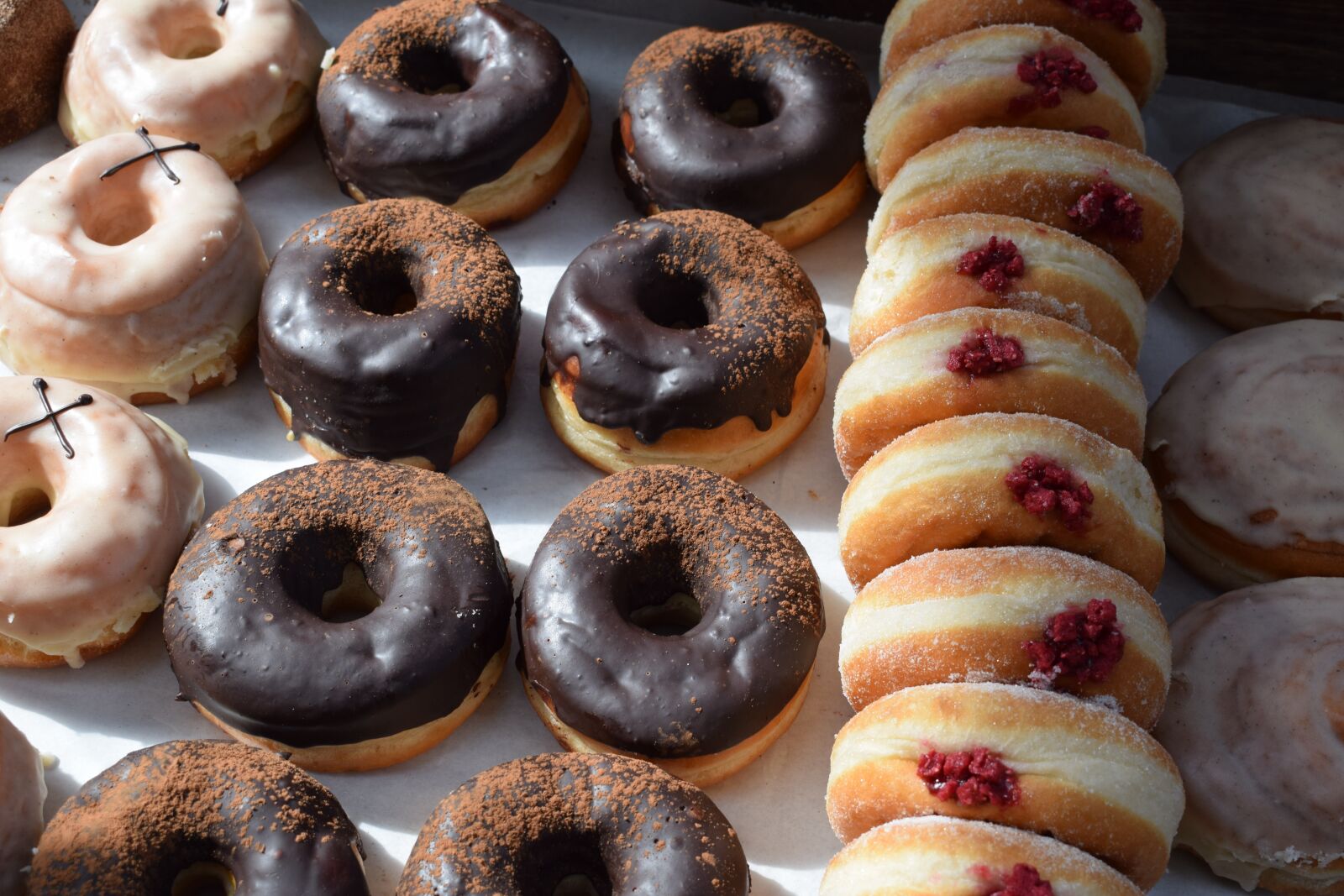 Nikon D3300 sample photo. Doughnuts, snacks, jam photography