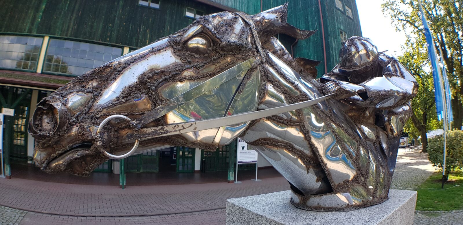 Samsung Galaxy S8 sample photo. Sculpture, jockey, on photography