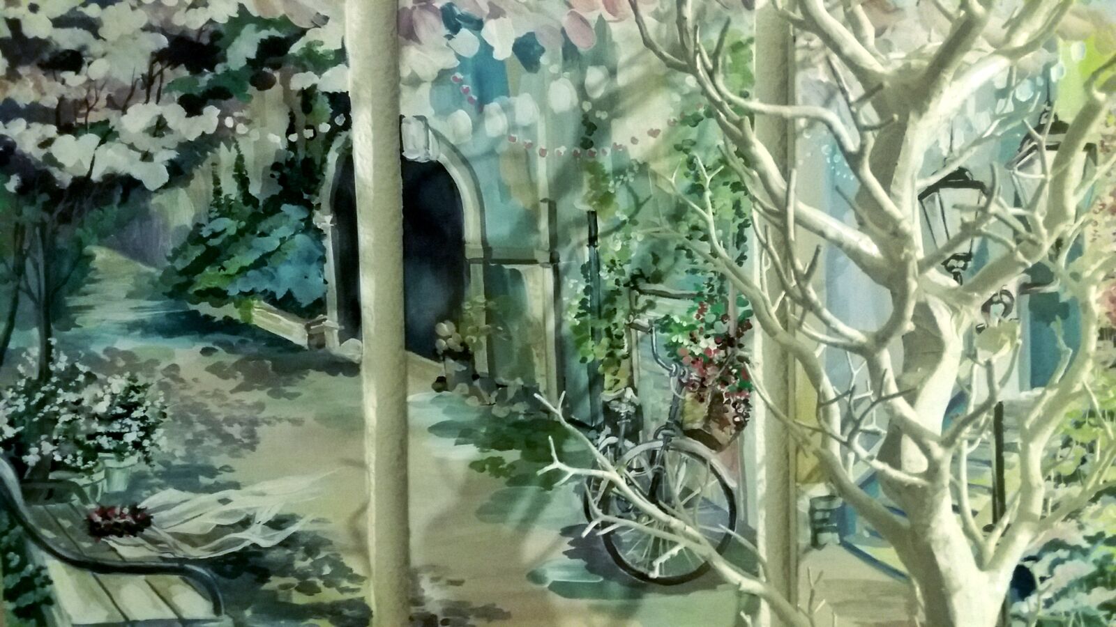 Samsung Galaxy J5(2016) sample photo. Painting, frame, bike photography