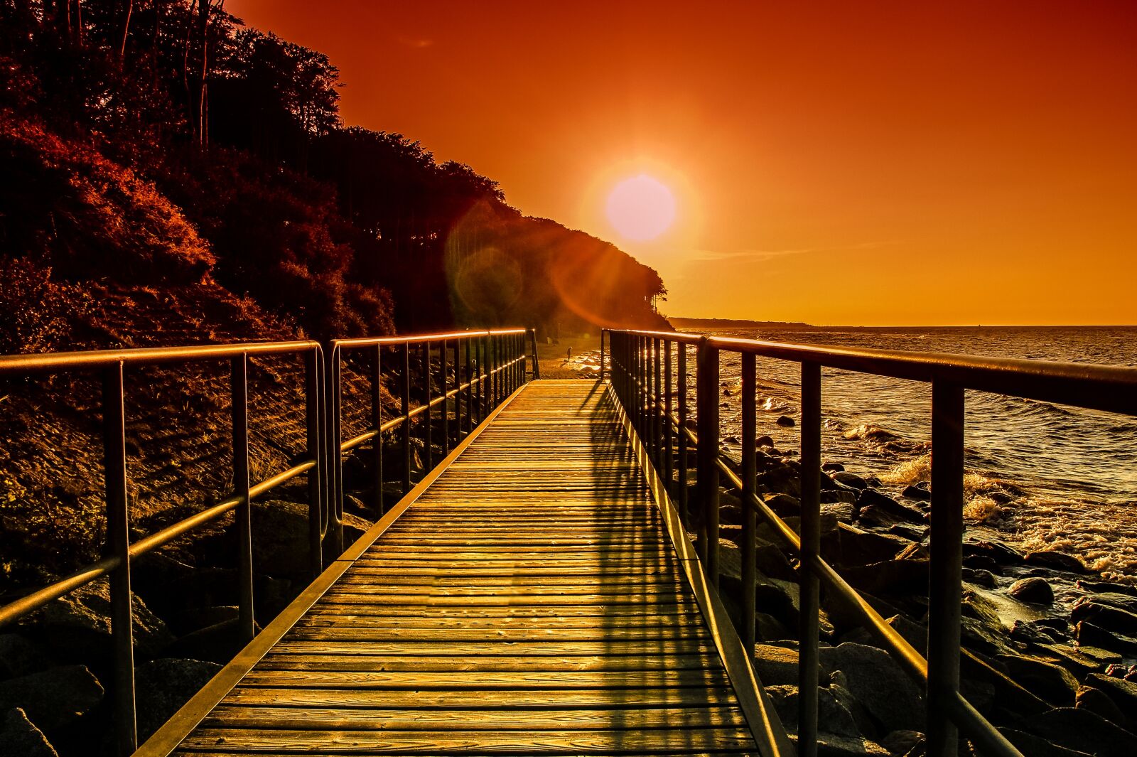 Sony Alpha DSLR-A550 sample photo. Baltic sea, sea, bridge photography