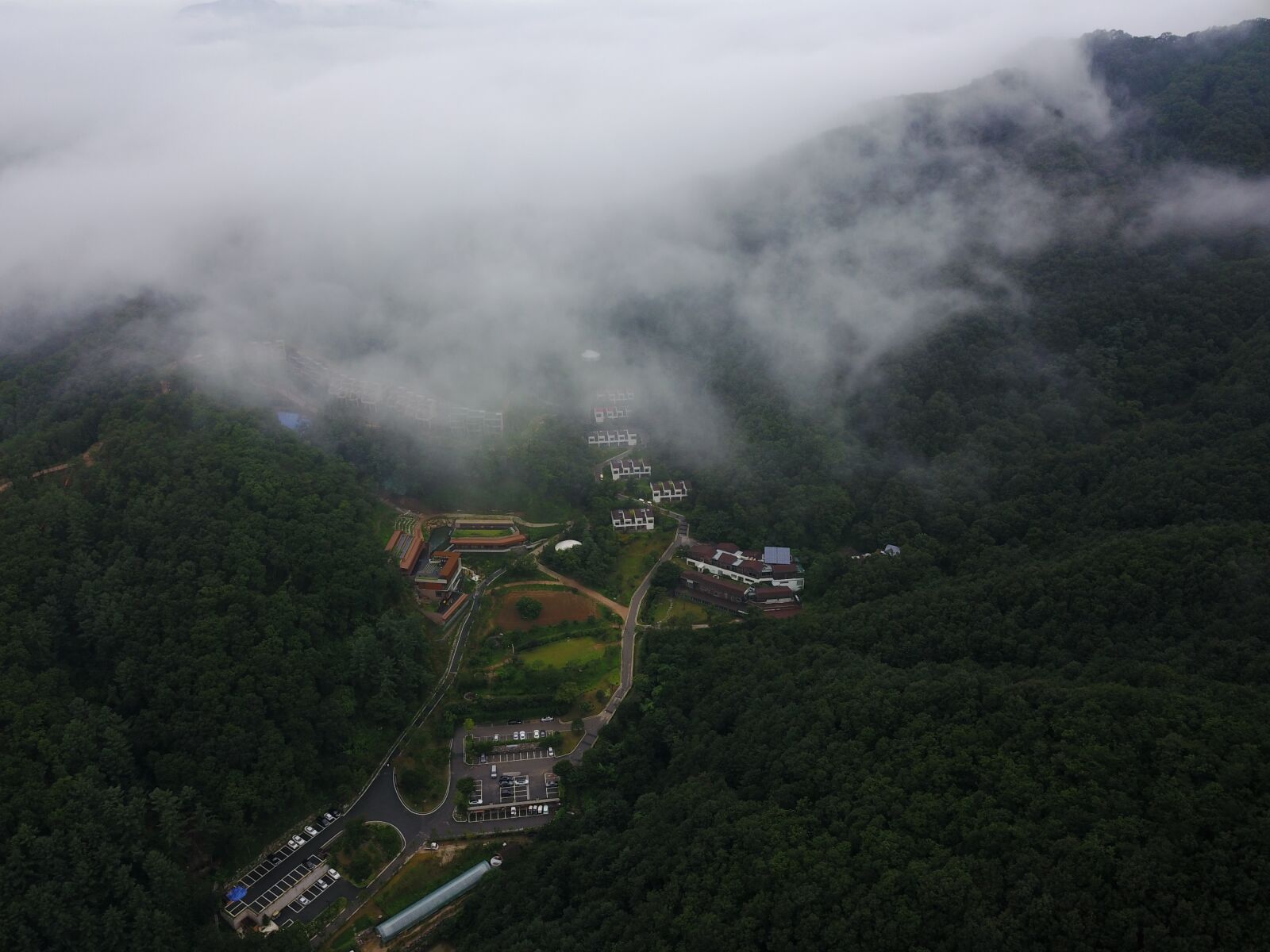 DJI FC220 sample photo. Cloud, aerial photo, line photography