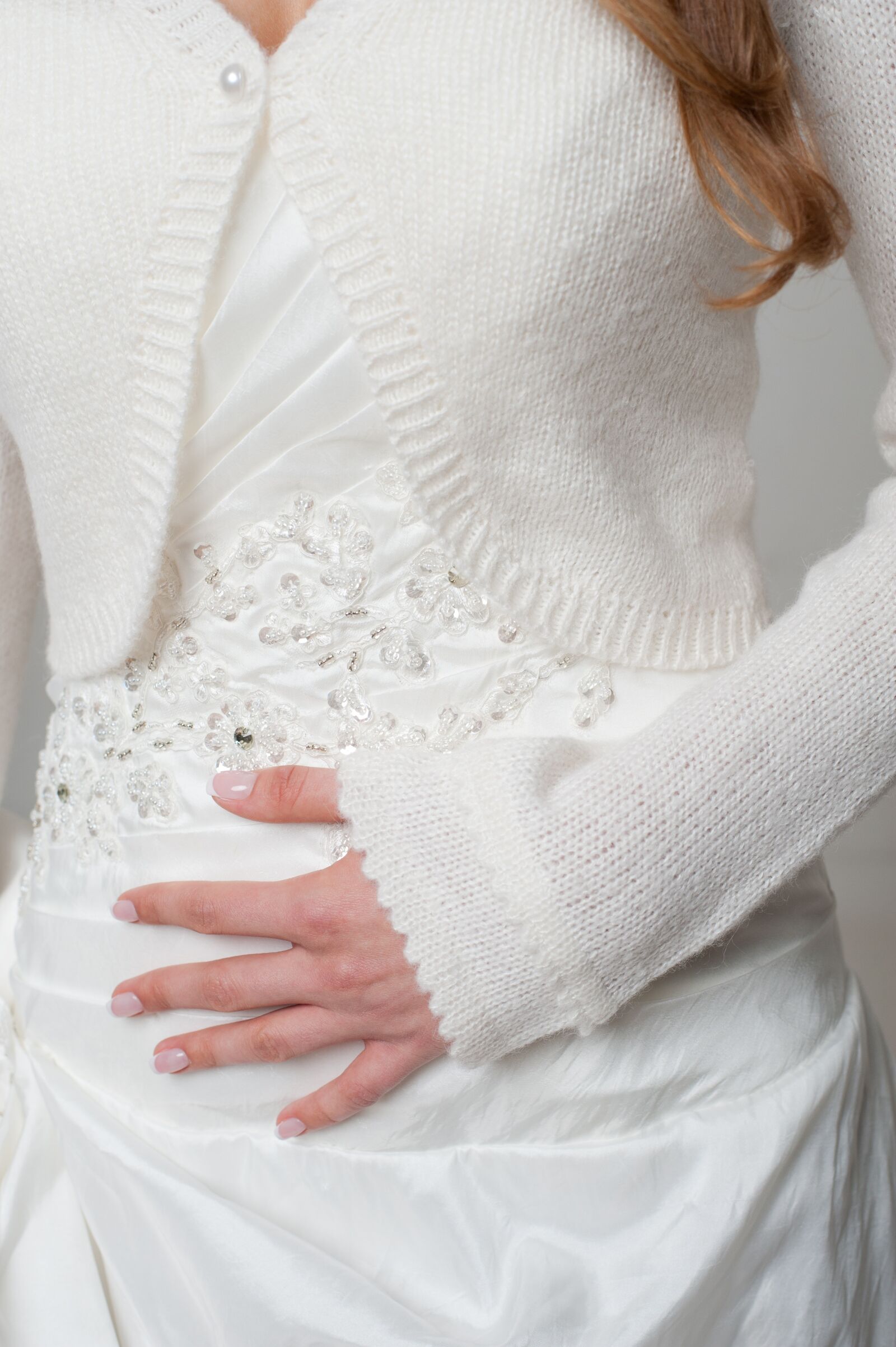 Nikon D700 sample photo. Bridal jacket, knit, cardigan photography