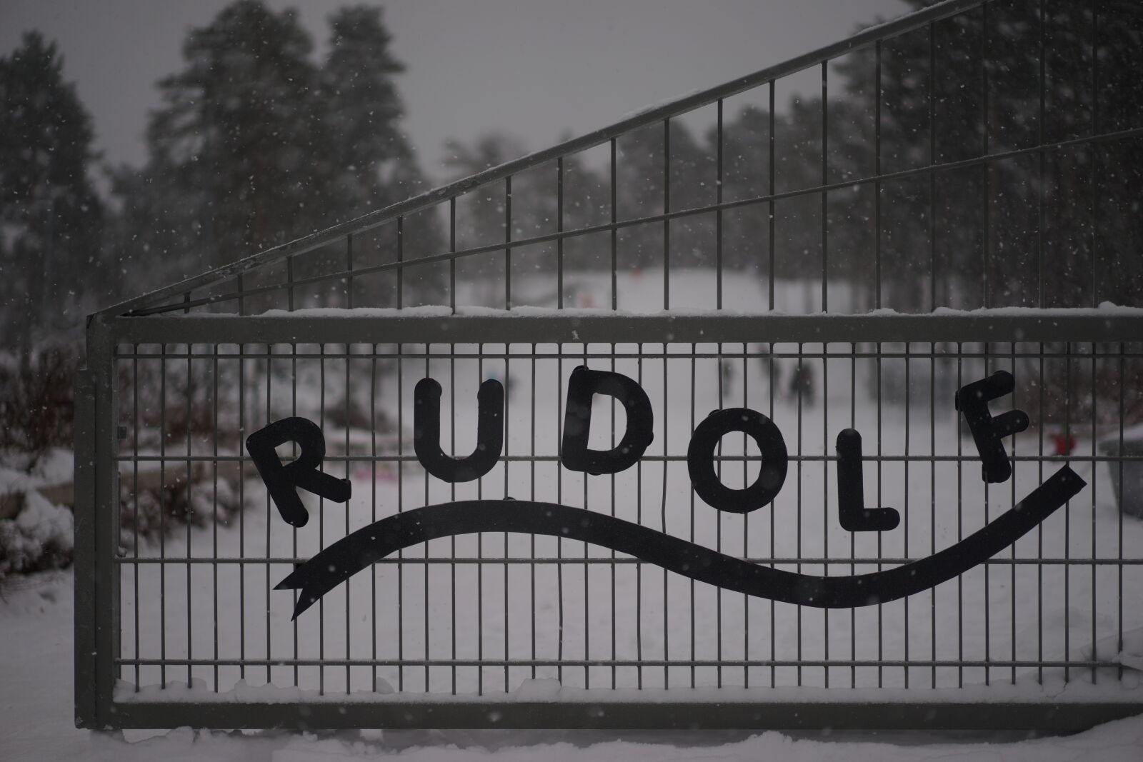 Sony a7 II sample photo. Snowfall at the playground photography