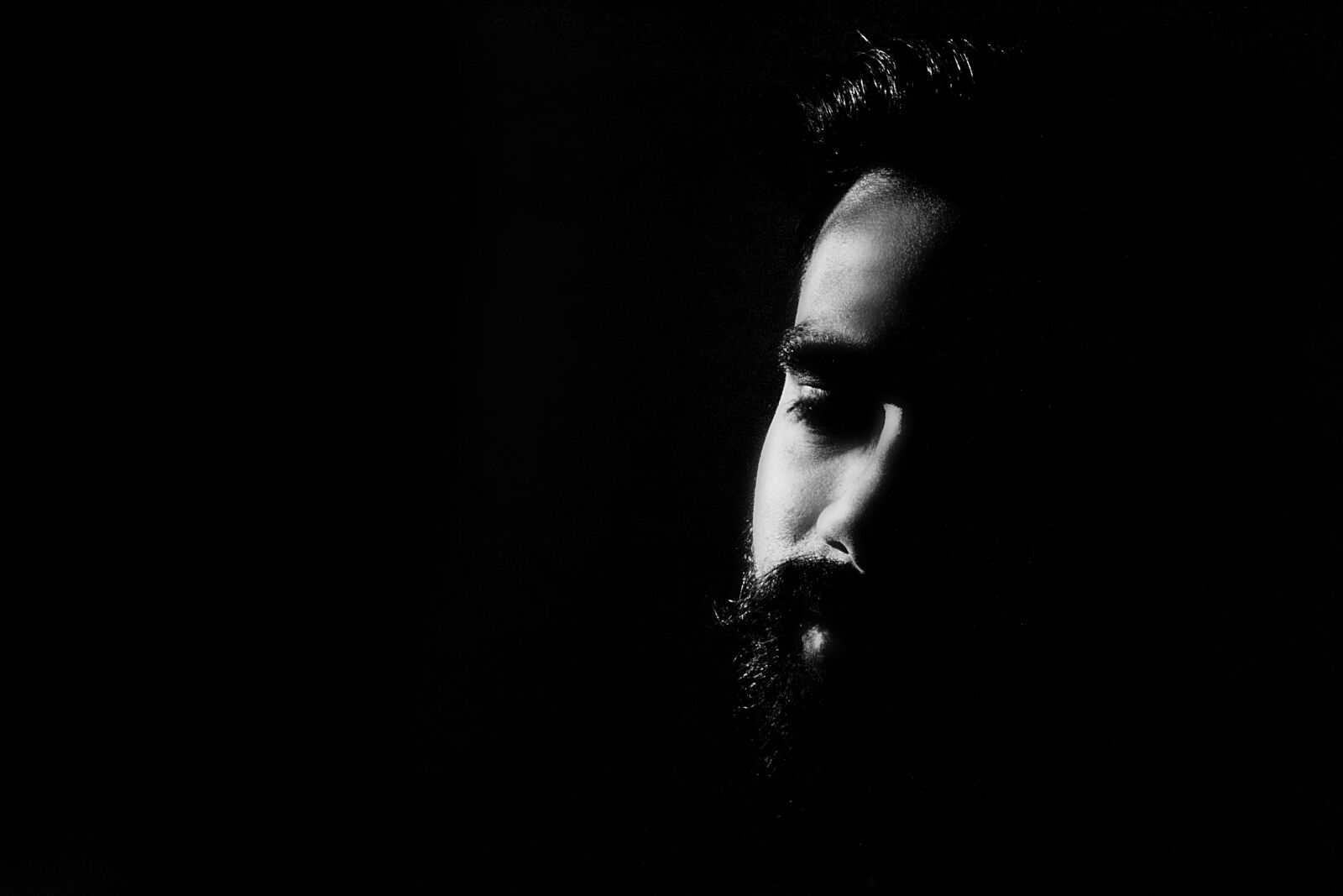 Canon EOS 60D sample photo. Face, high contrast, black photography