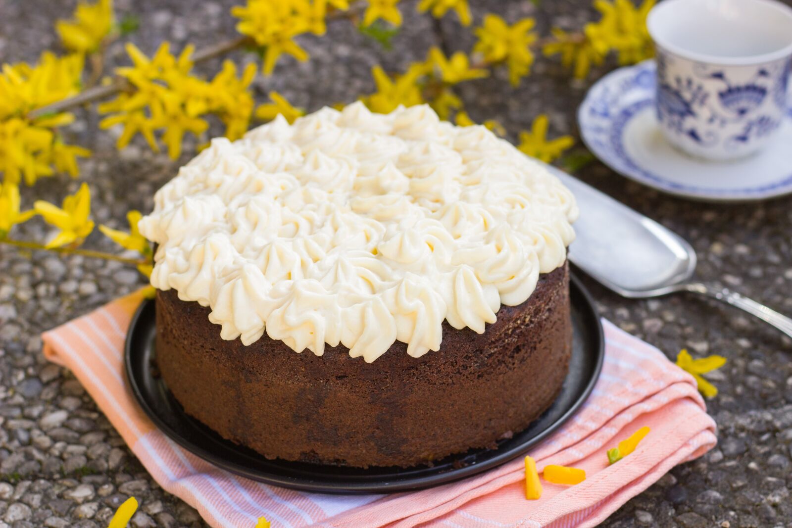 Canon EOS 600D (Rebel EOS T3i / EOS Kiss X5) + Canon EF 50mm F1.8 STM sample photo. Cake, chocolate, cream photography